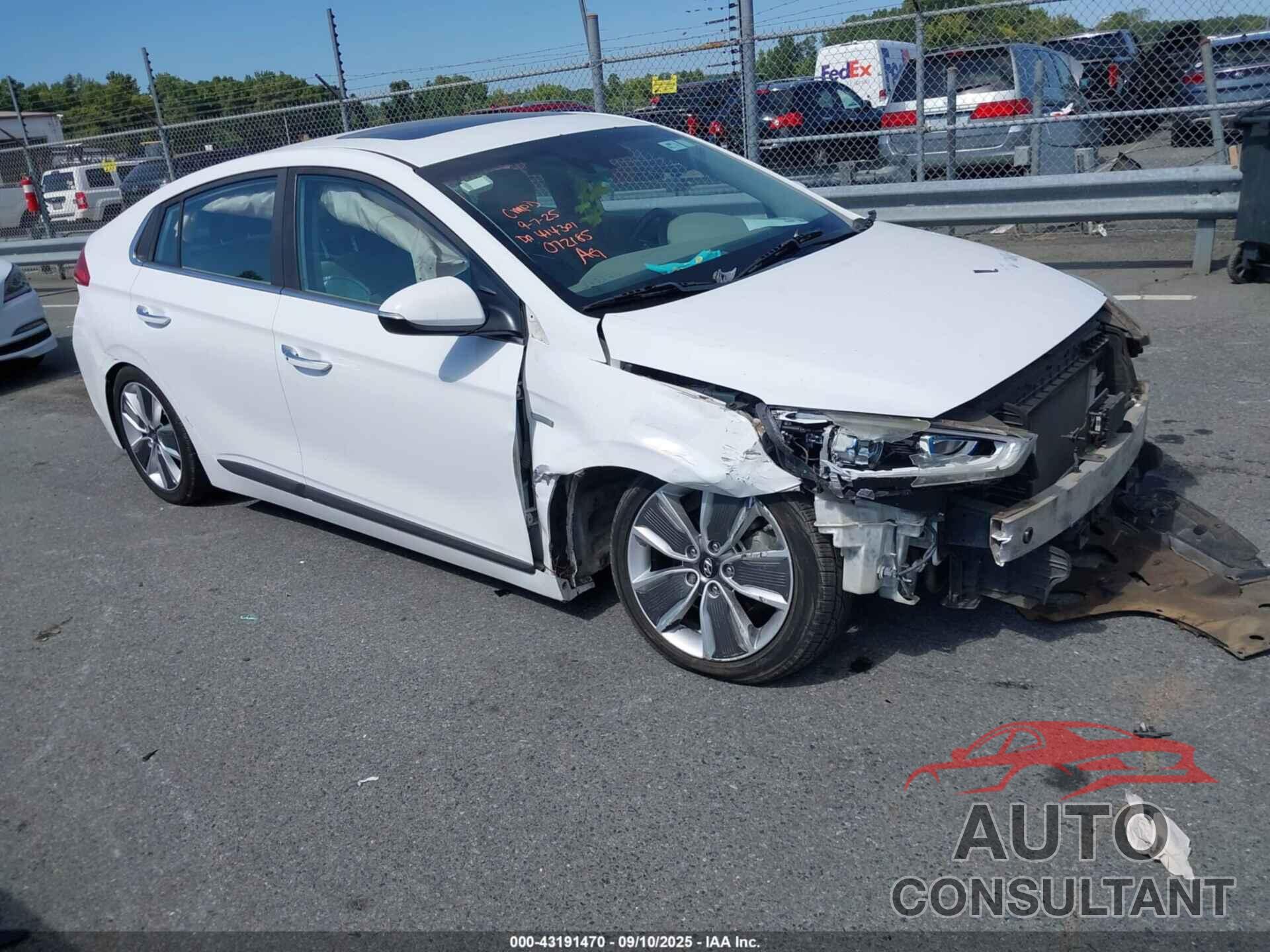 HYUNDAI IONIQ HYBRID 2018 - KMHC05LC3JU072185