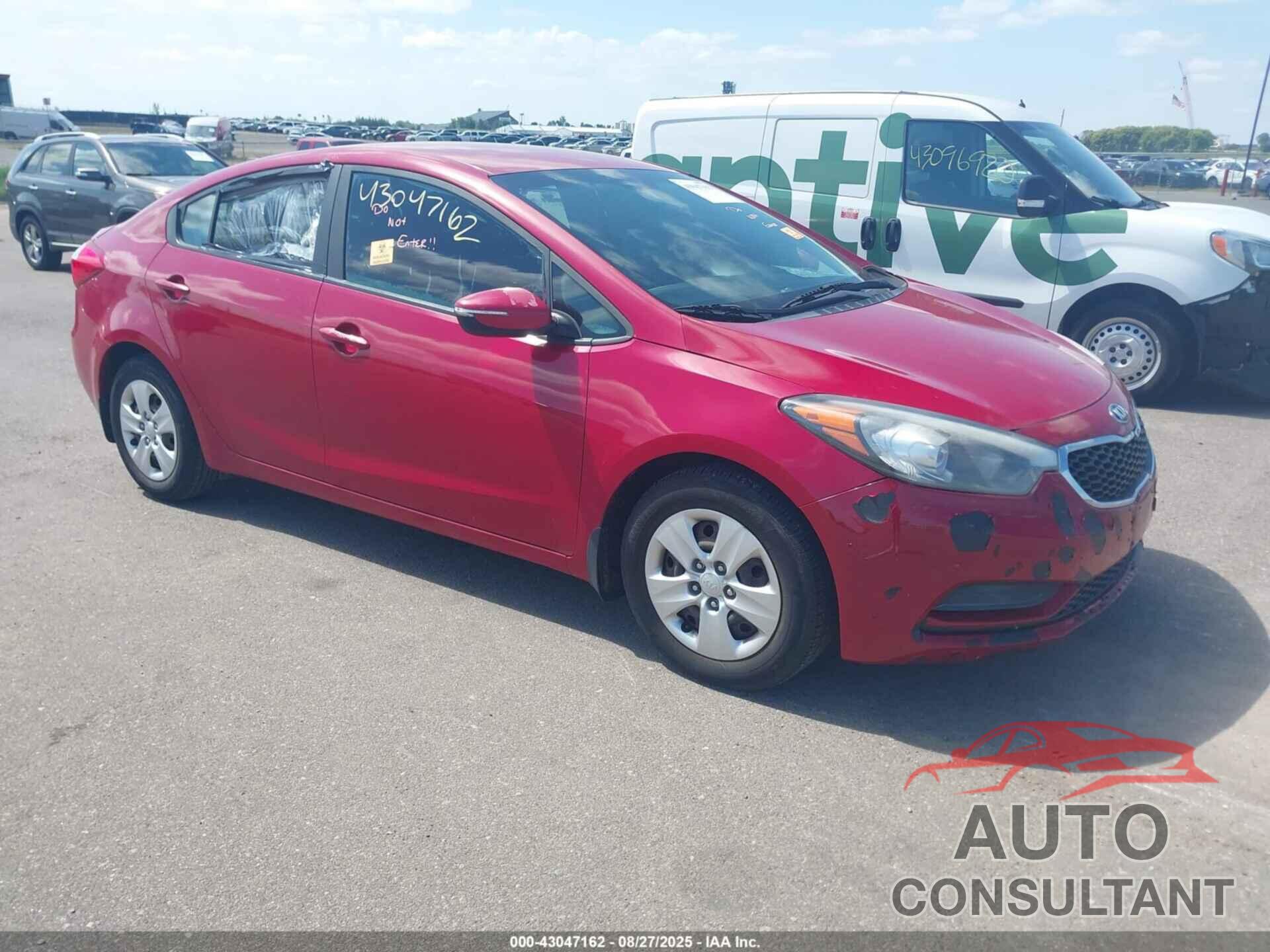 KIA FORTE 2016 - KNAFX4A63G5519246