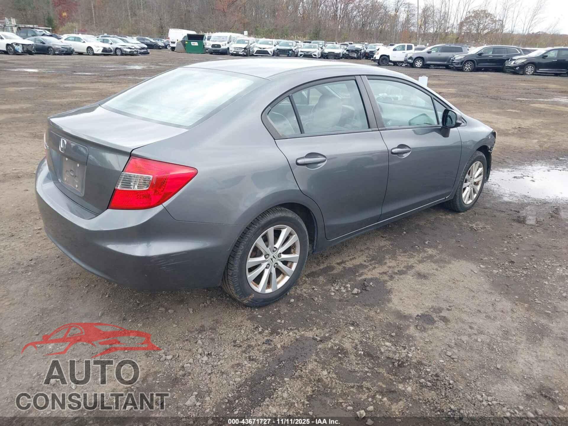 HONDA CIVIC 2012 - 19XFB2F91CE308098