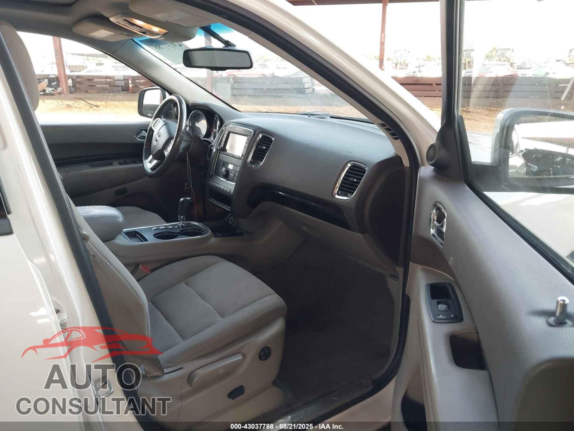 DODGE DURANGO 2012 - 1C4SDHDT8CC261587