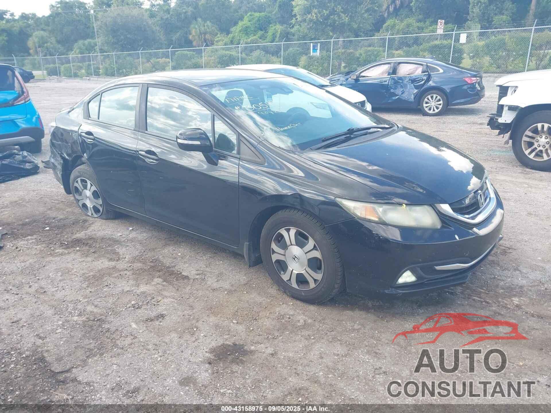 HONDA CIVIC HYBRID 2013 - 19XFB4F36DE000756