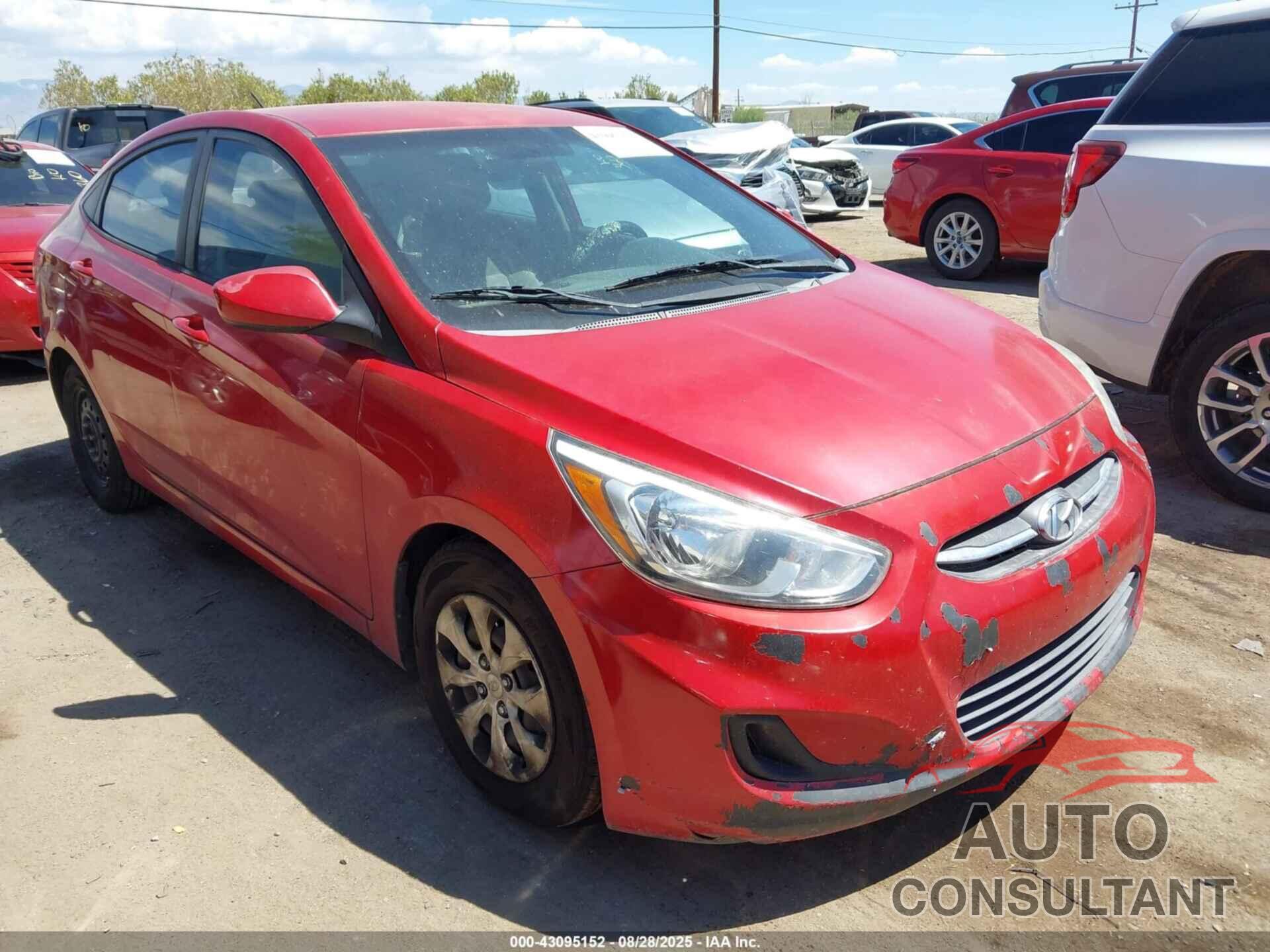 HYUNDAI ACCENT 2015 - KMHCT4AE7FU835208