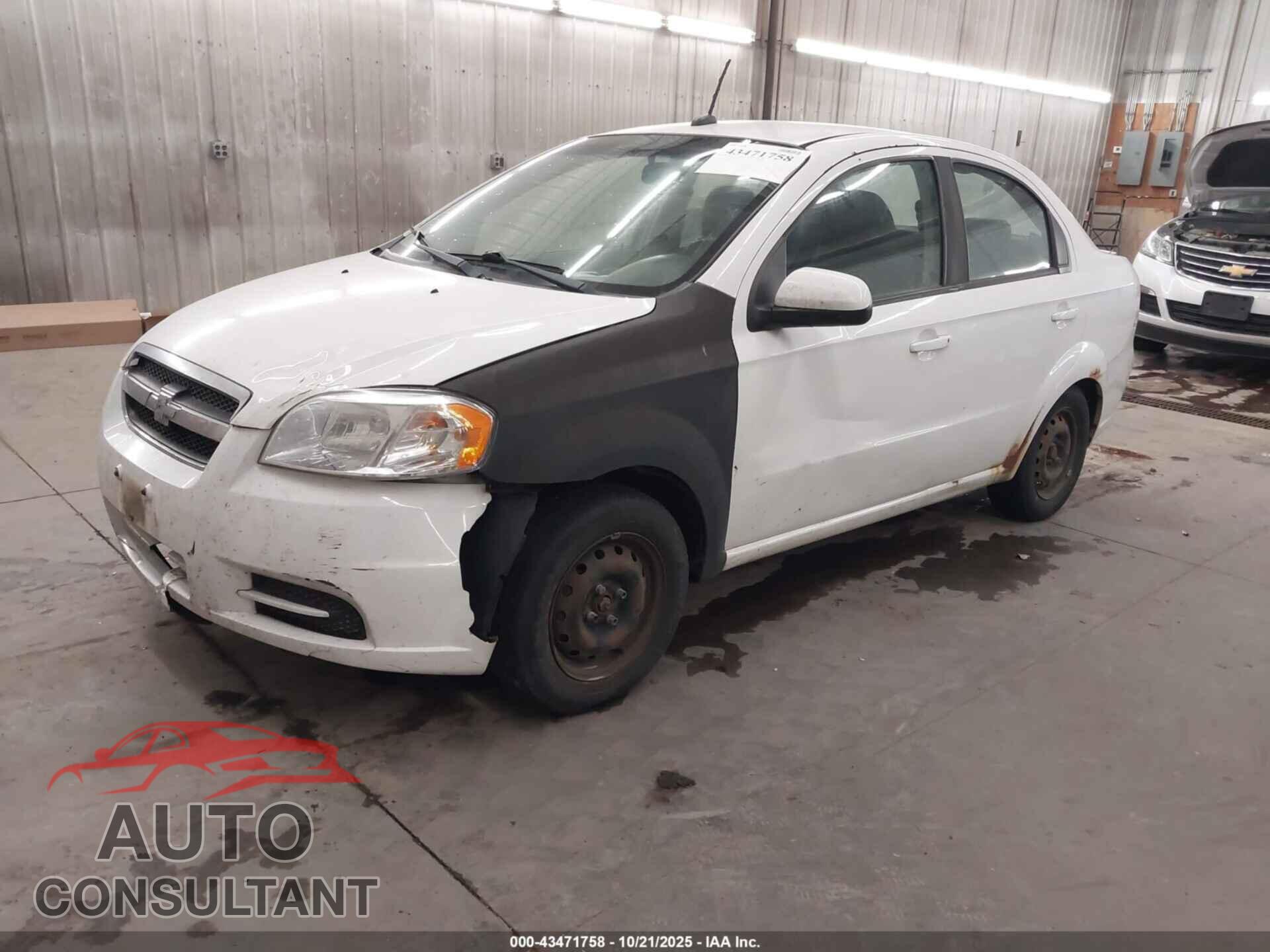 CHEVROLET AVEO 2011 - KL1TD5DE4BB196155