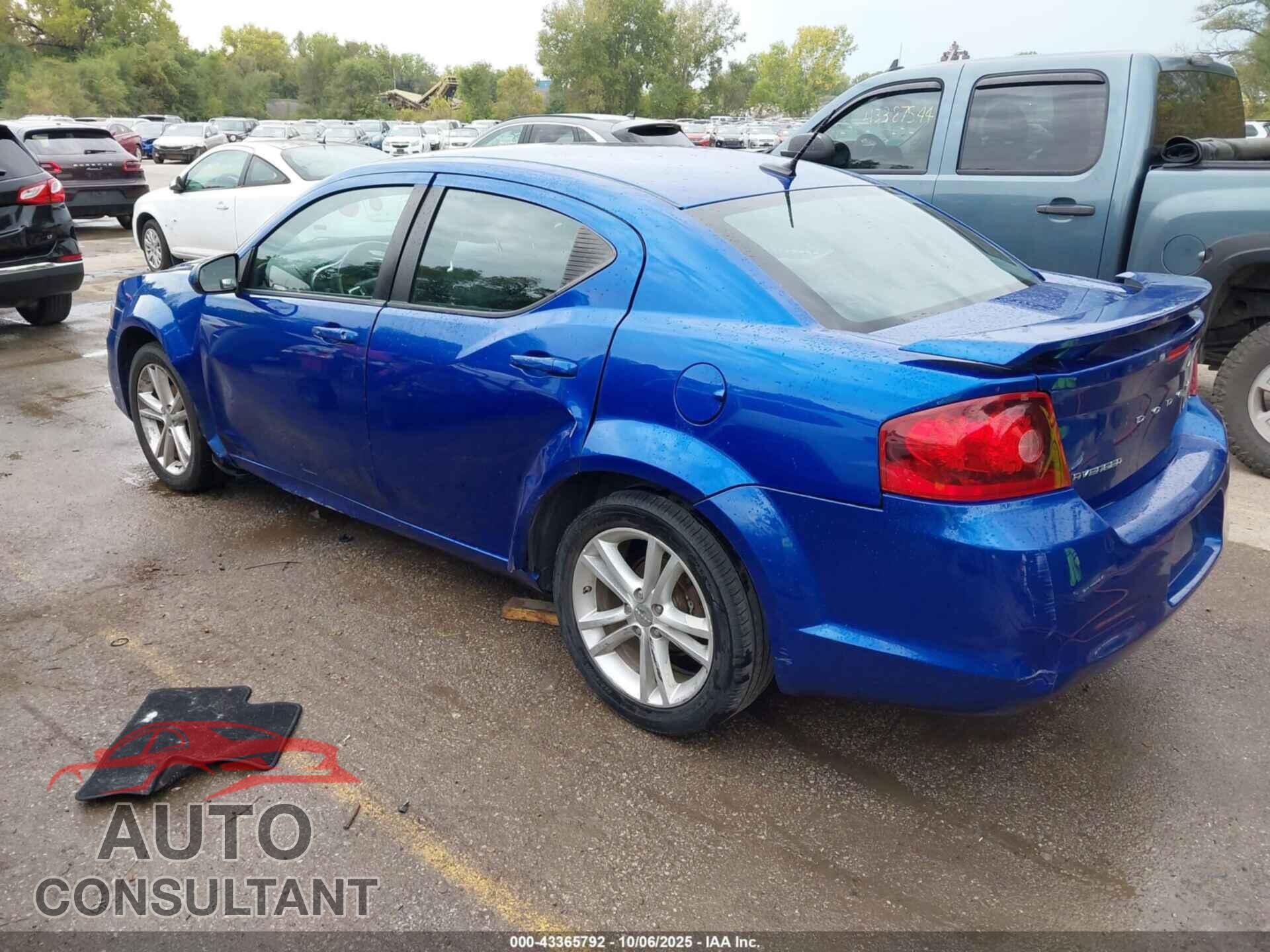DODGE AVENGER 2013 - 1C3CDZCB9DN502568