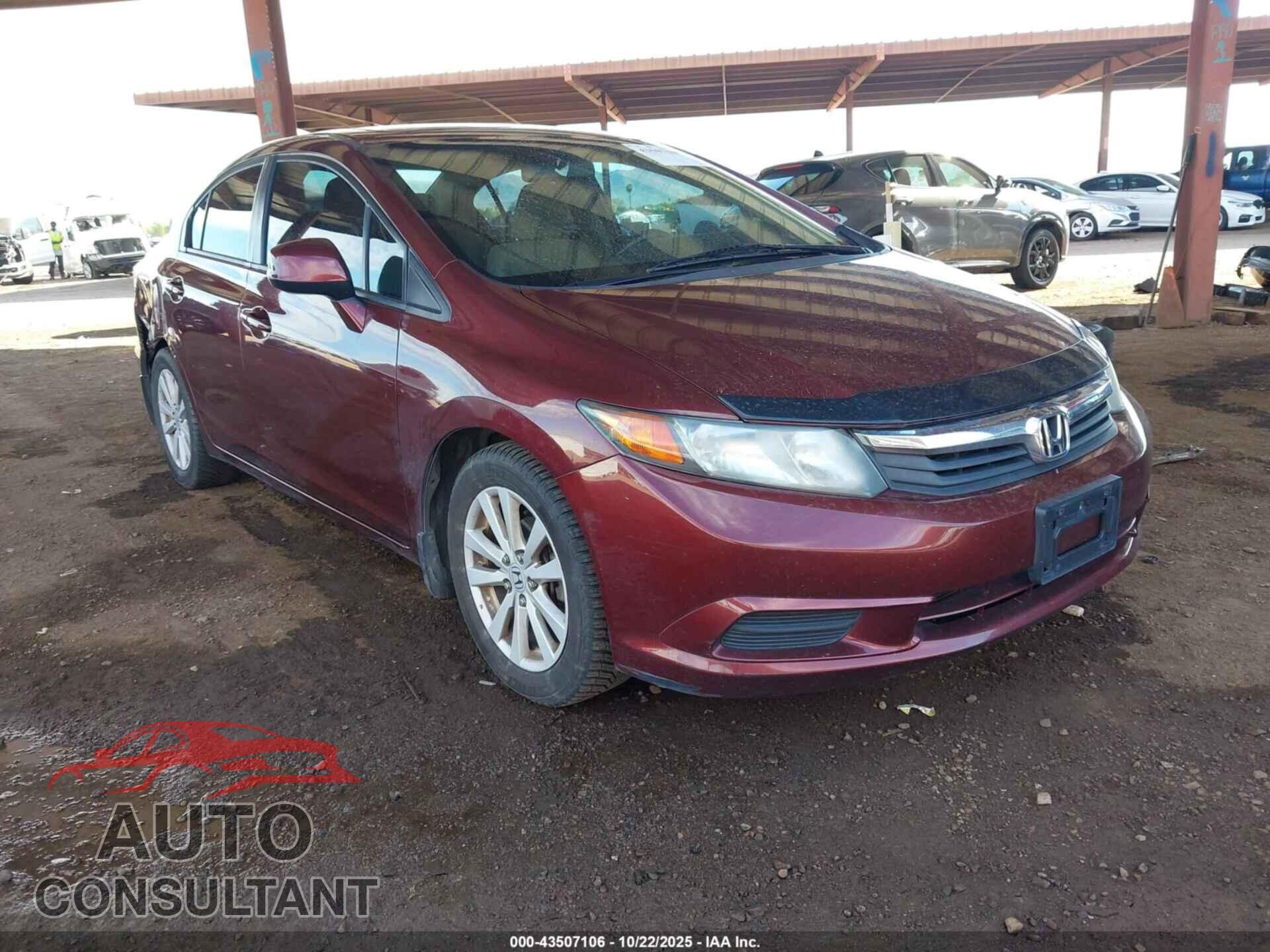 HONDA CIVIC 2012 - 19XFB2F82CE059284