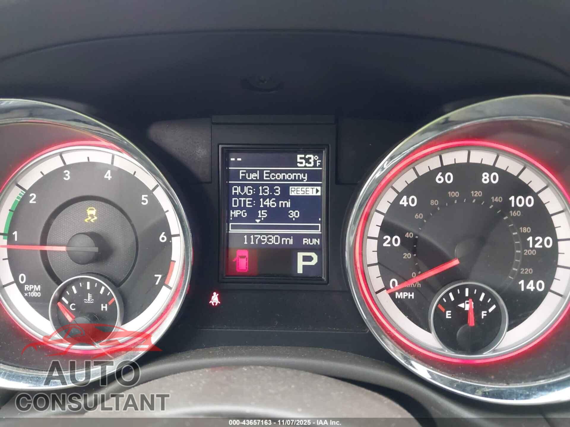 DODGE DURANGO 2013 - 1C4RDJAG2DC512456