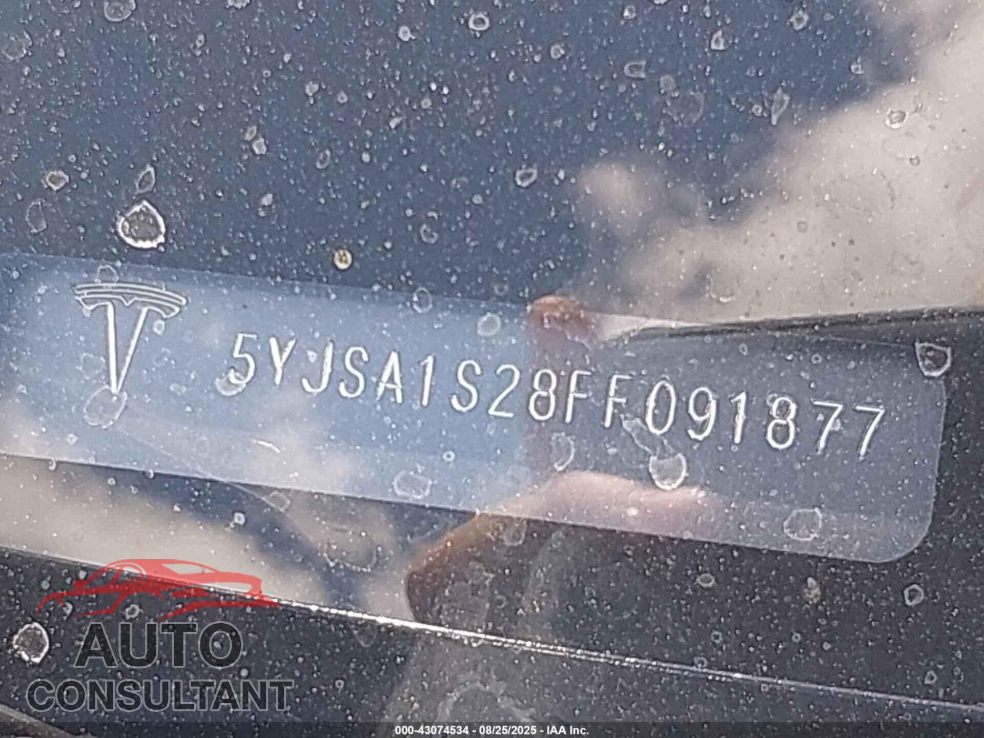 TESLA MODEL S 2015 - 5YJSA1S28FF091877