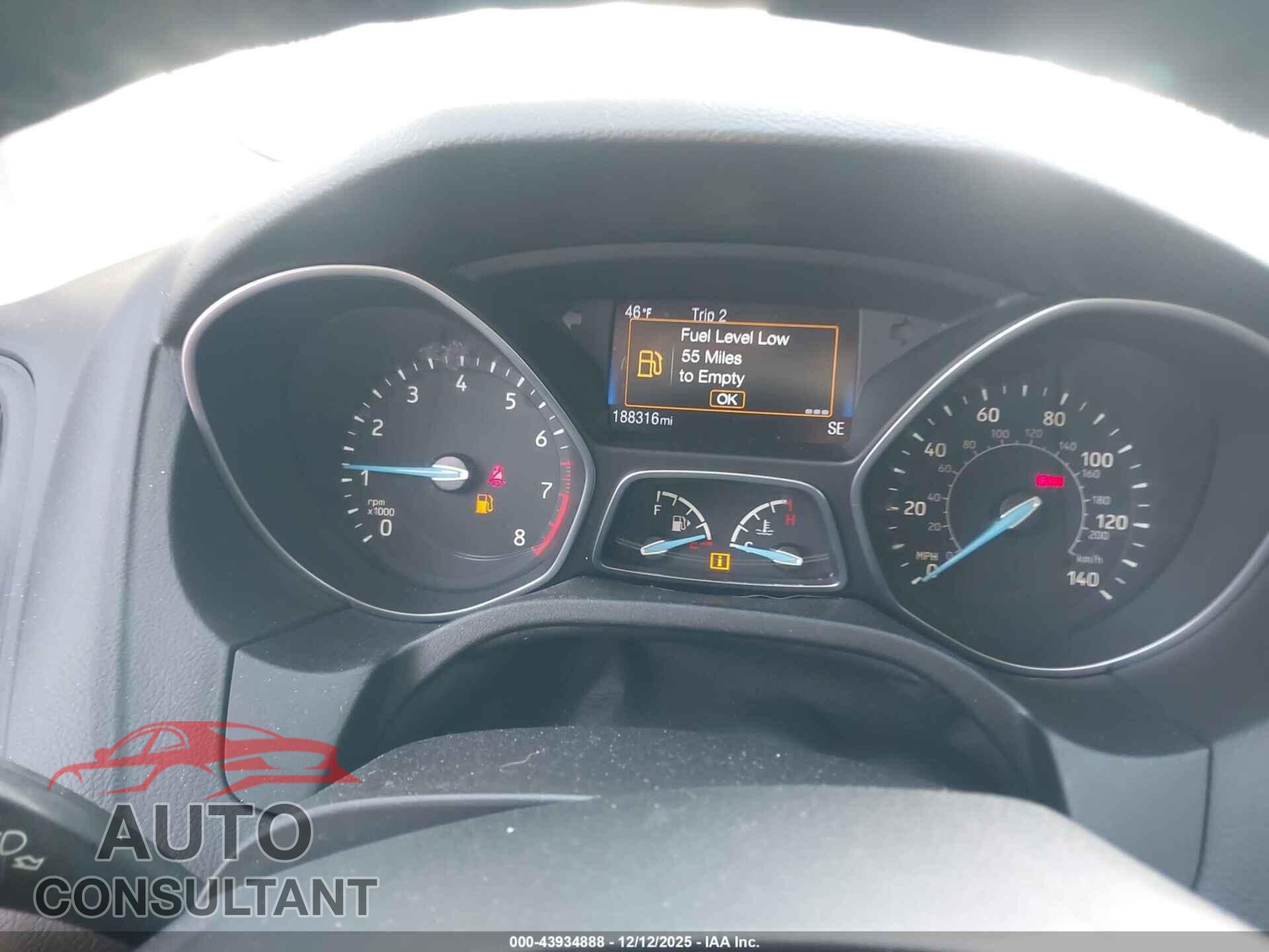 FORD FOCUS 2016 - 1FADP3F22GL208922