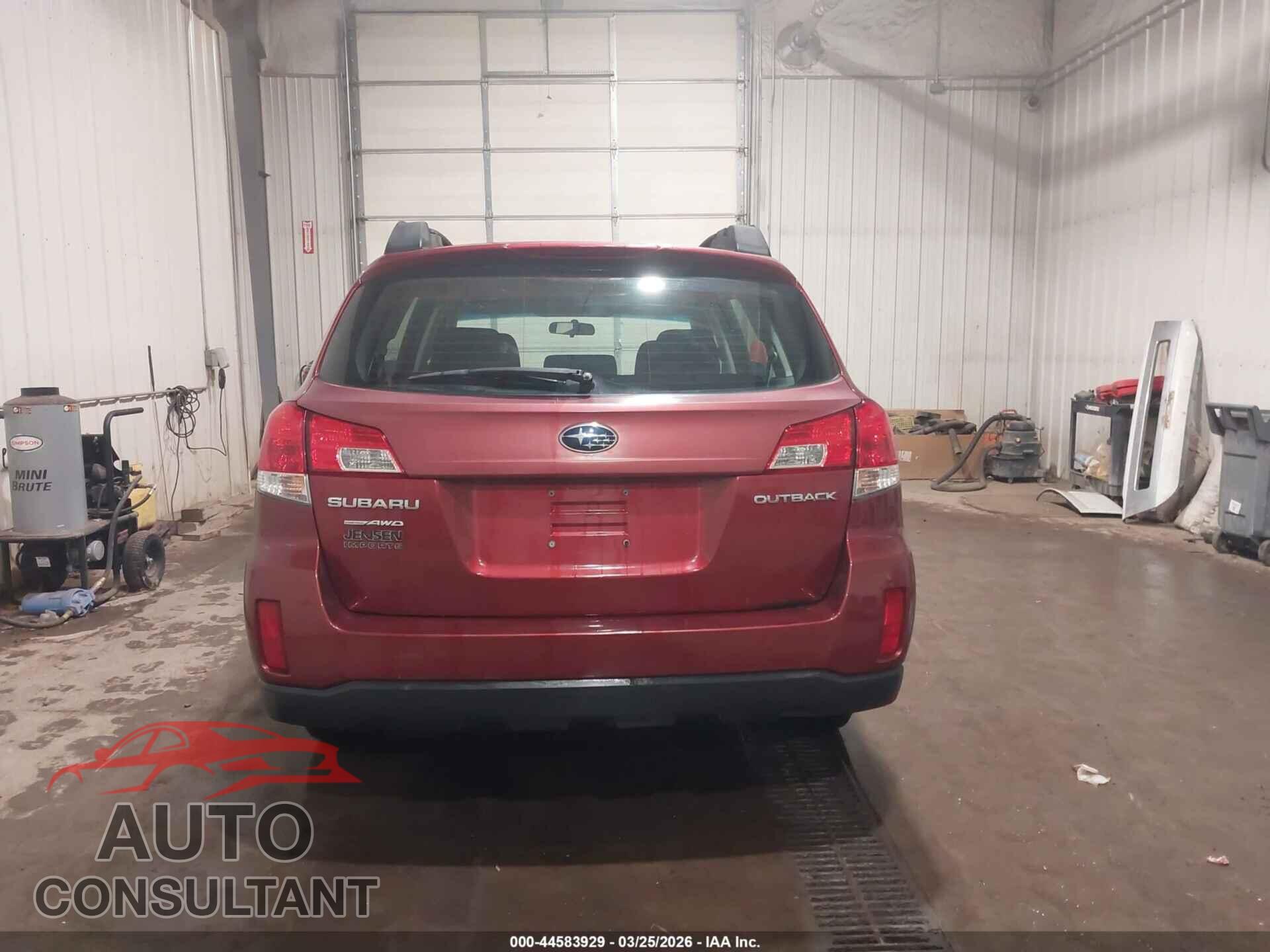 SUBARU OUTBACK 2013 - 4S4BRCAC7D3249162