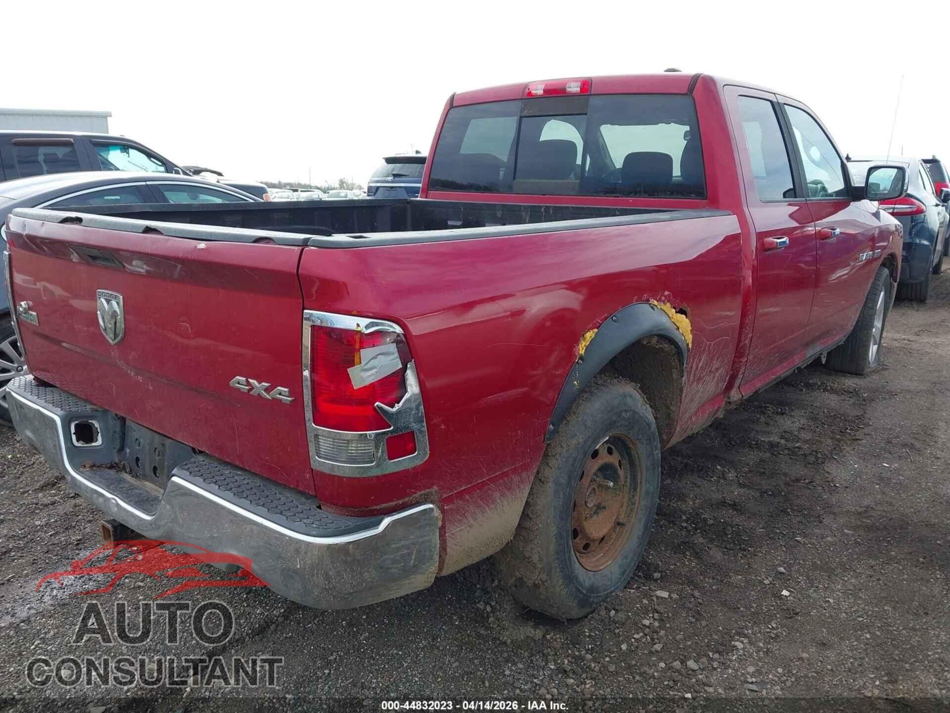 DODGE RAM 1500 2010 - 1D7RV1GT7AS243458