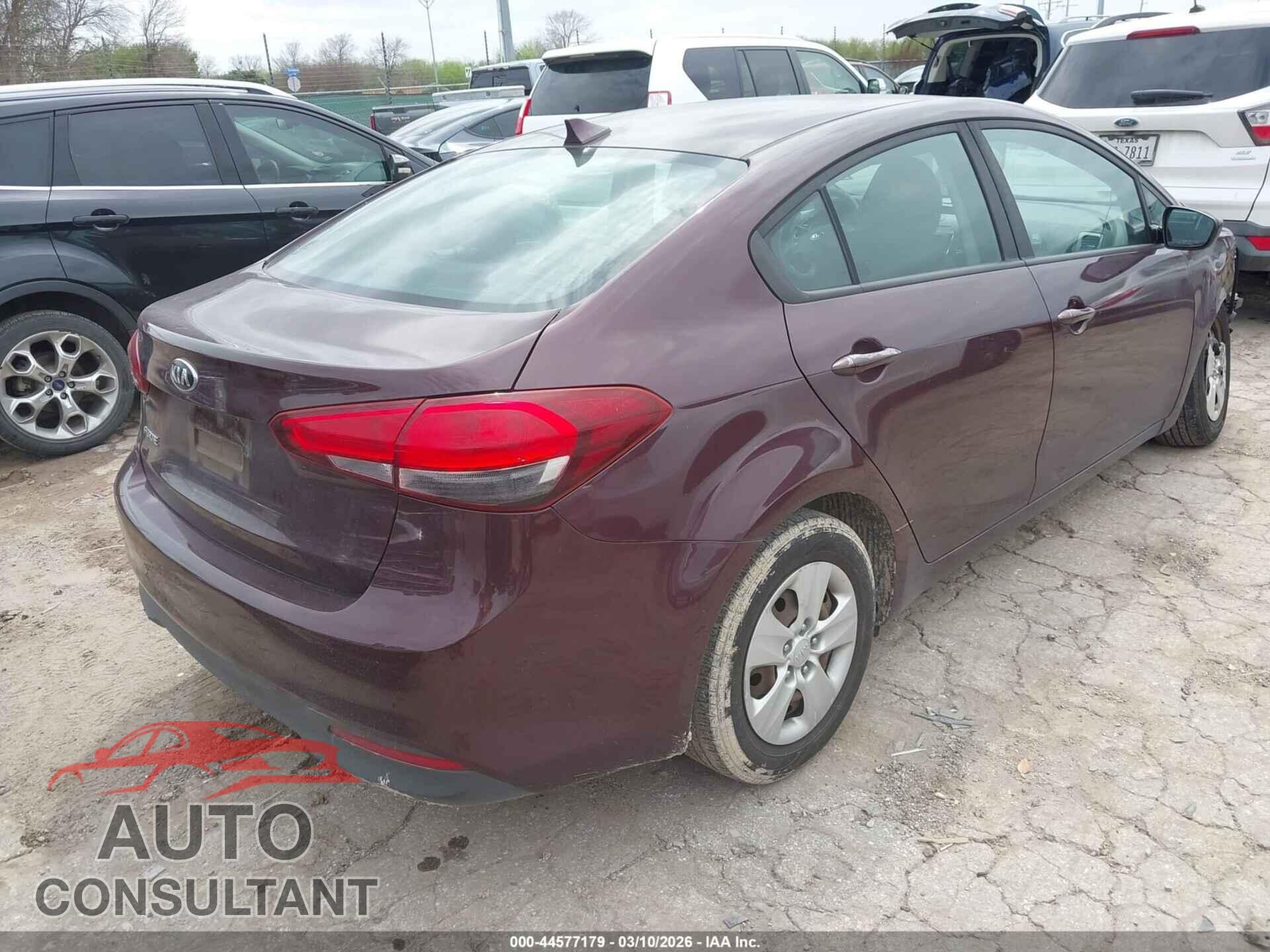 KIA FORTE 2017 - 3KPFL4A74HE123789