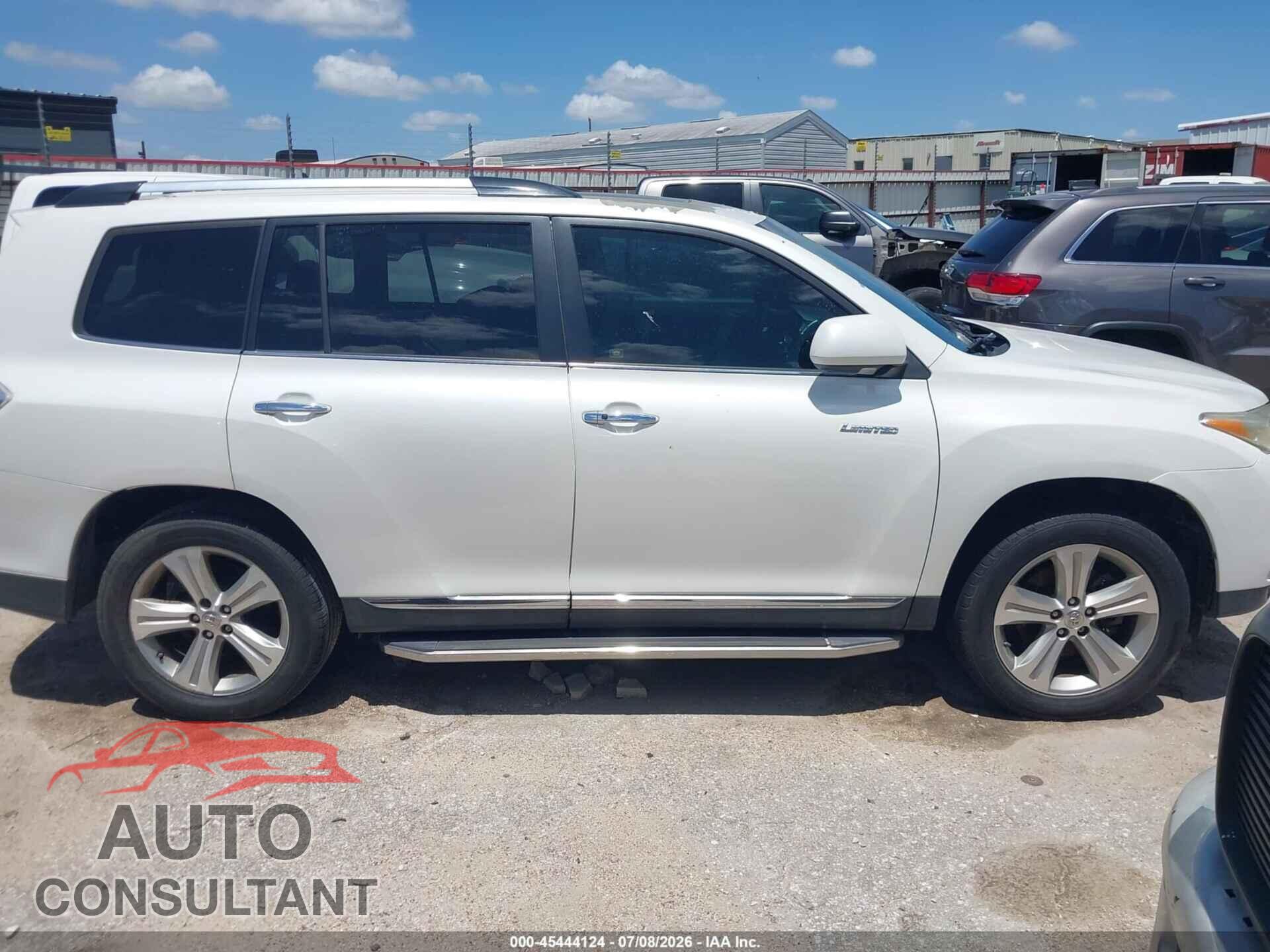 TOYOTA HIGHLANDER 2013 - 5TDYK3EH8DS121987