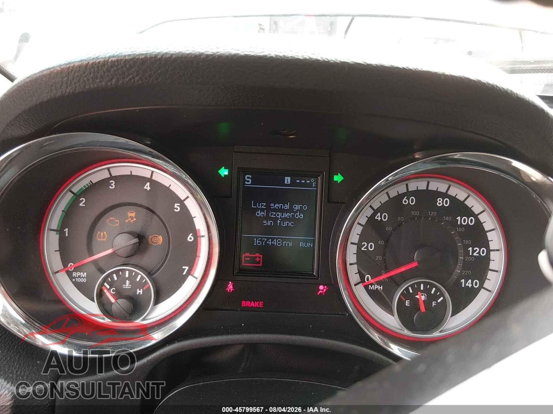 DODGE DURANGO 2012 - 1C4SDHCT3CC321647