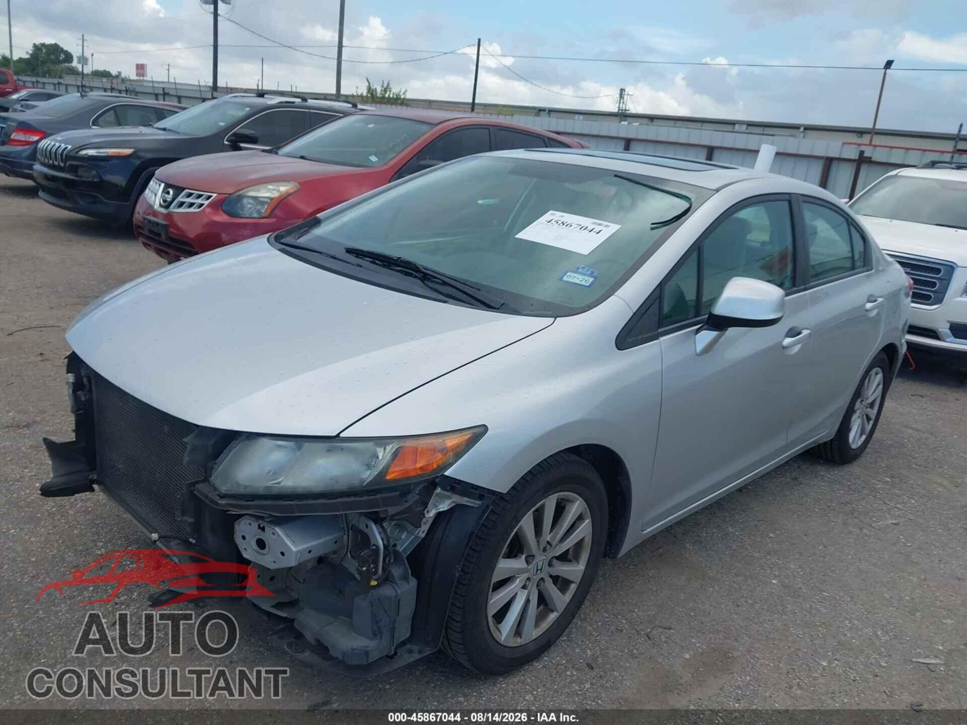 HONDA CIVIC 2012 - 2HGFB2F84CH526209