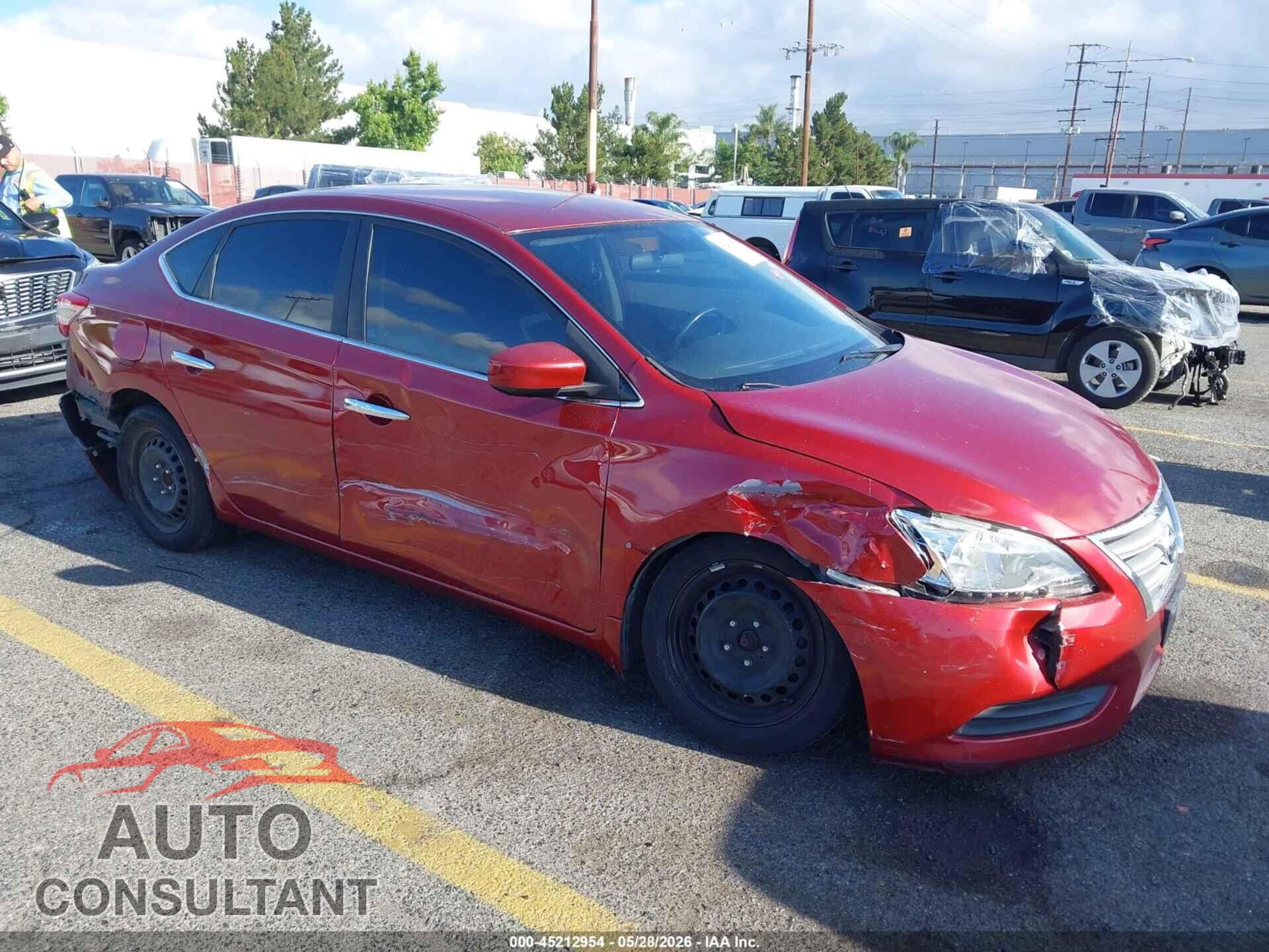 NISSAN SENTRA 2015 - 3N1AB7APXFL694584