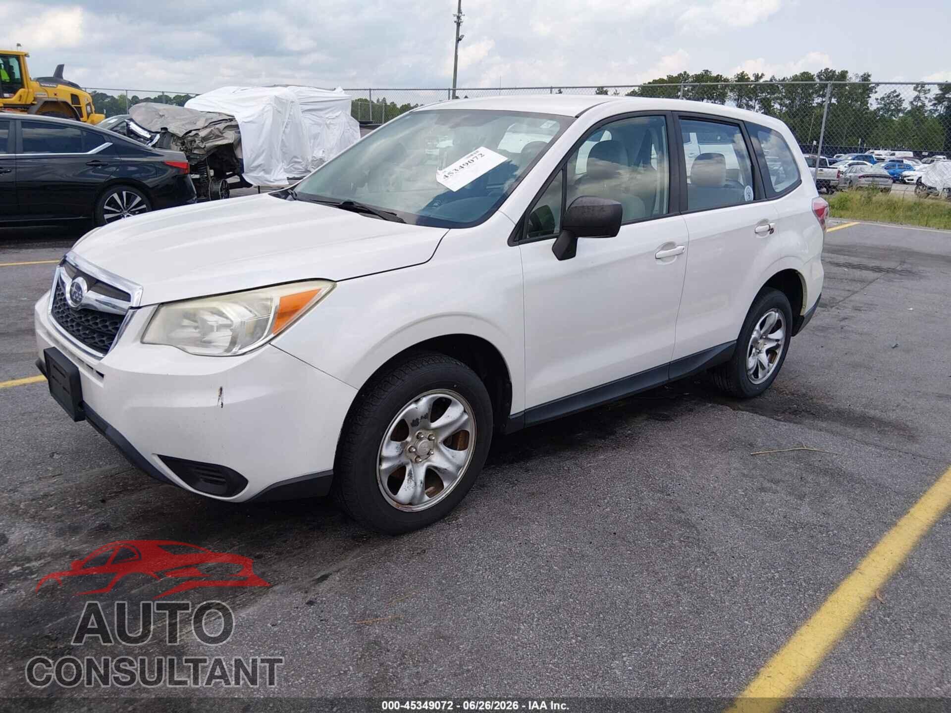SUBARU FORESTER 2014 - JF2SJAAC8EH489360