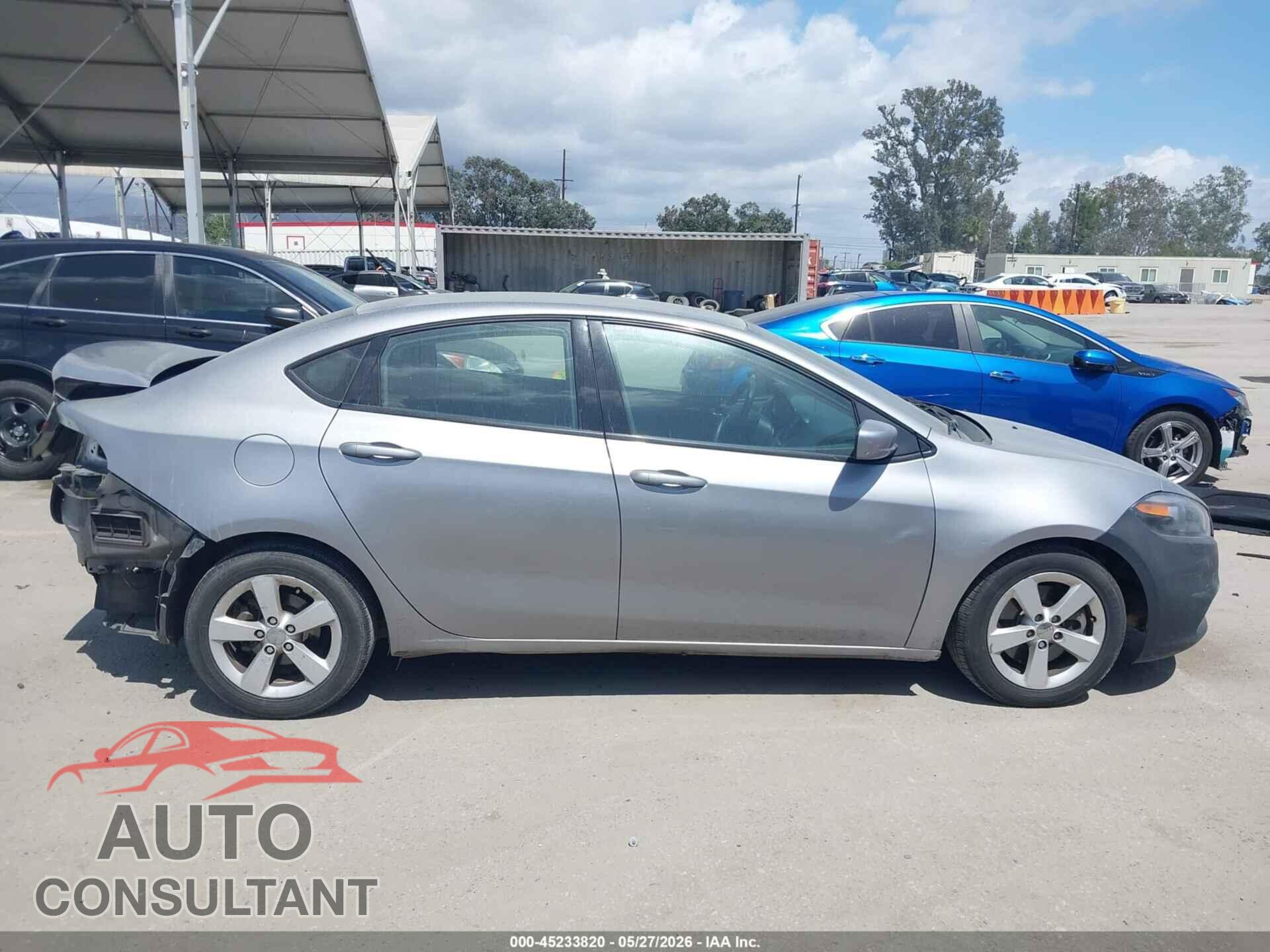 DODGE DART 2016 - 1C3CDFBB1GD538376
