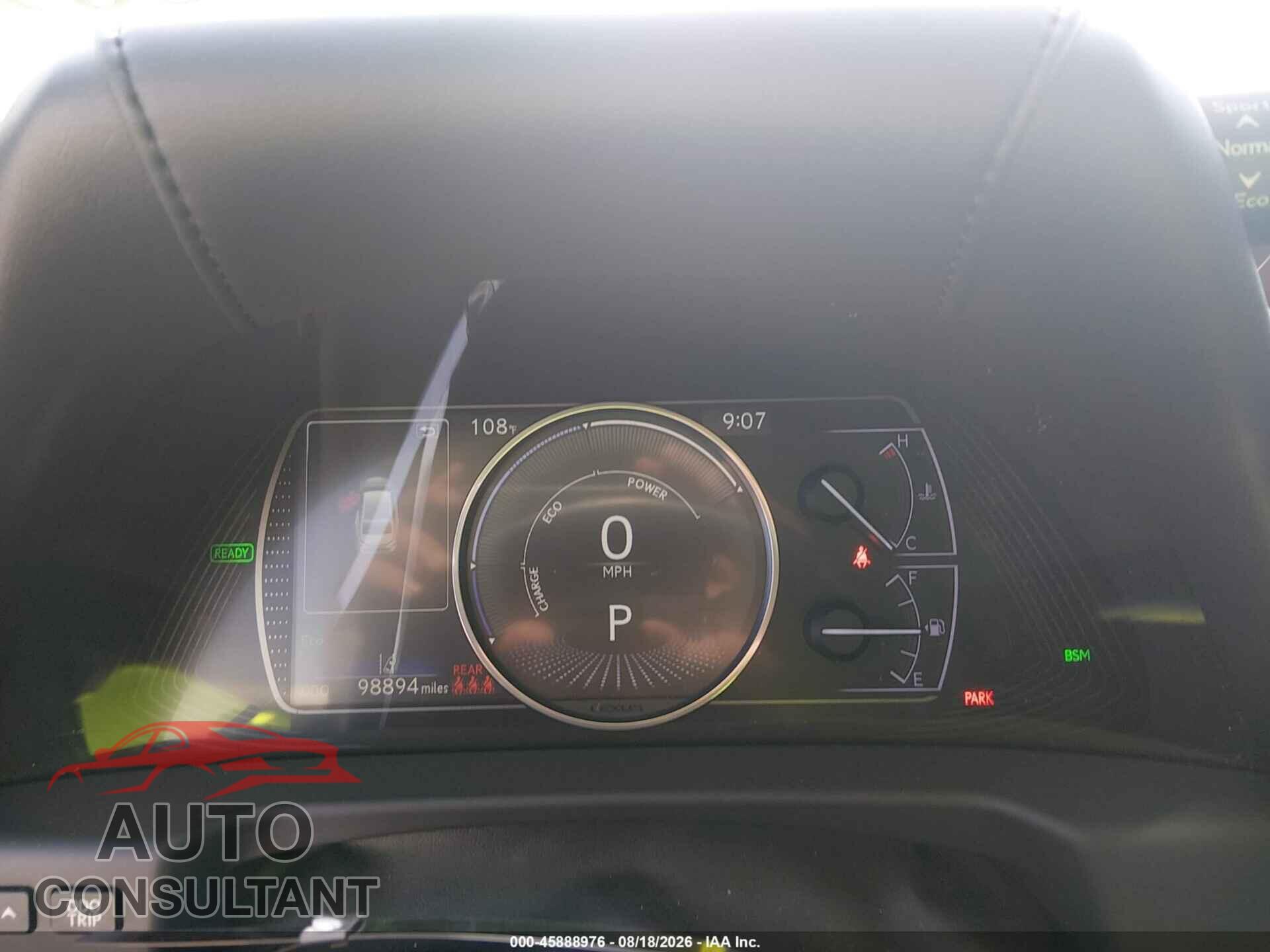 LEXUS ES 300H 2019 - JTHB21B16K2031502