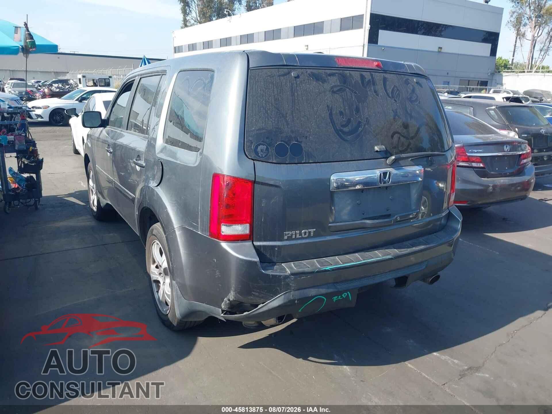 HONDA PILOT 2012 - 5FNYF3H75CB004300