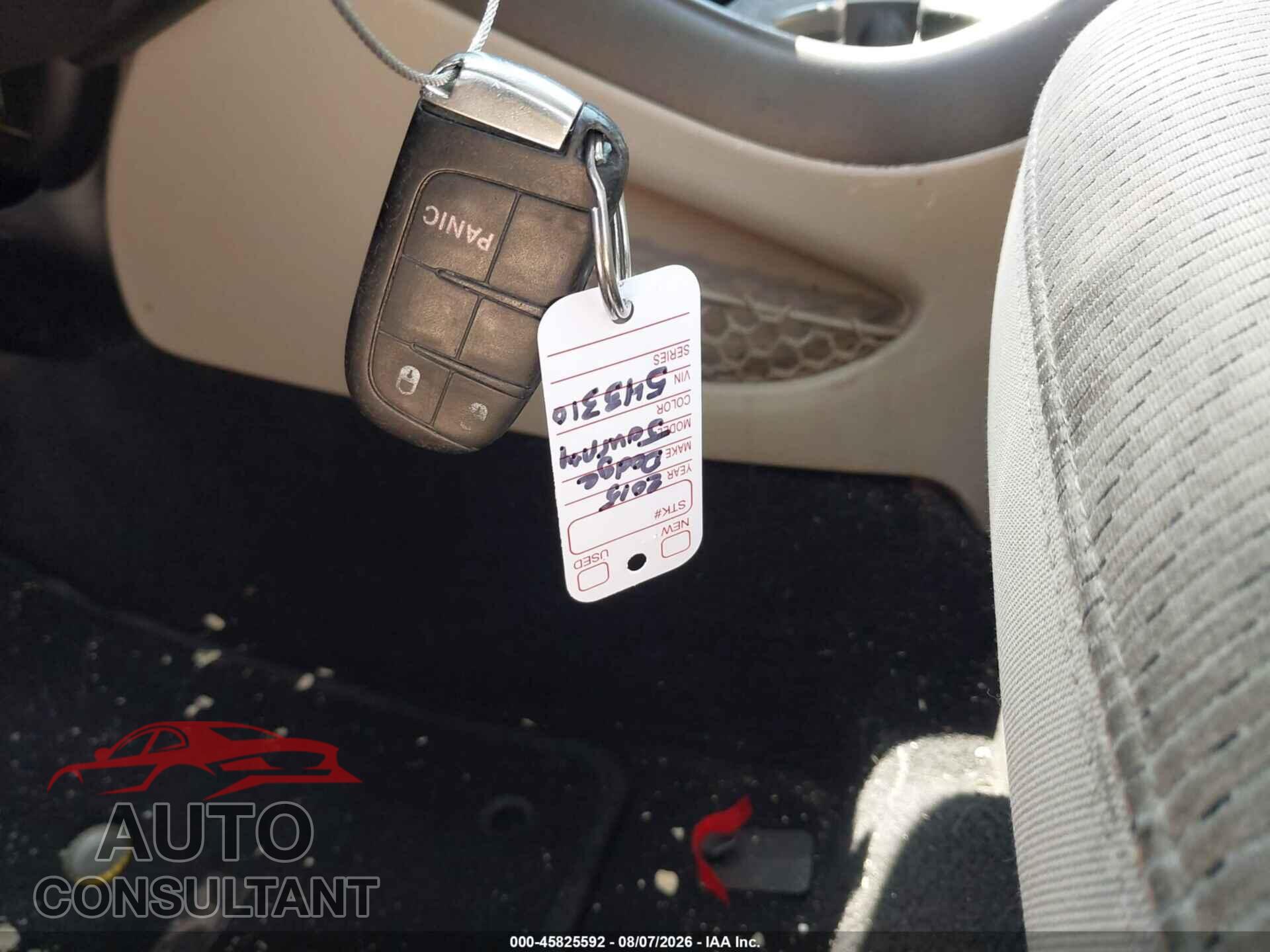 DODGE JOURNEY 2015 - 3C4PDCBG7FT543310