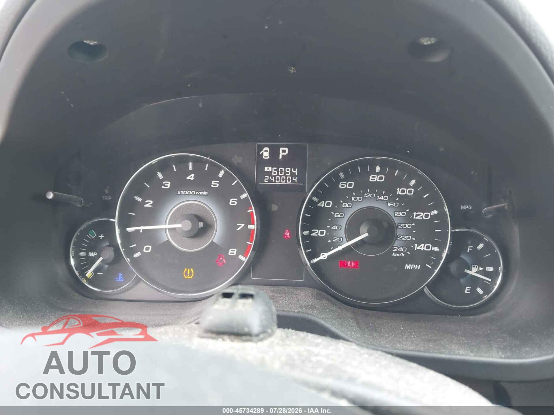 SUBARU OUTBACK 2010 - 4S4BRBGC8A3323329