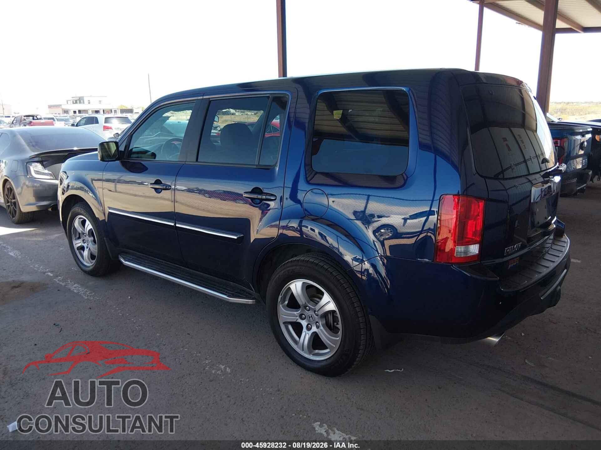 HONDA PILOT 2013 - 5FNYF3H43DB018607