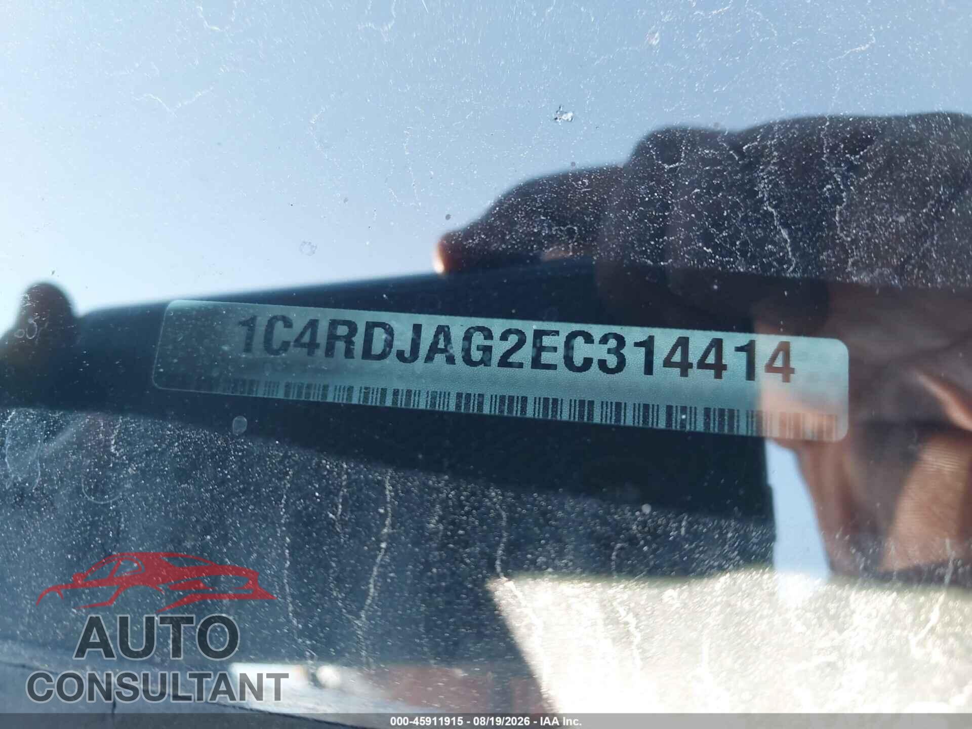 DODGE DURANGO 2014 - 1C4RDJAG2EC314414