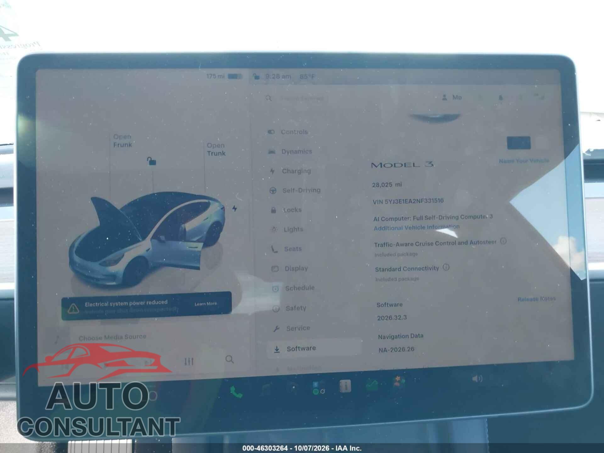 TESLA MODEL 3 2022 - 5YJ3E1EA2NF331516