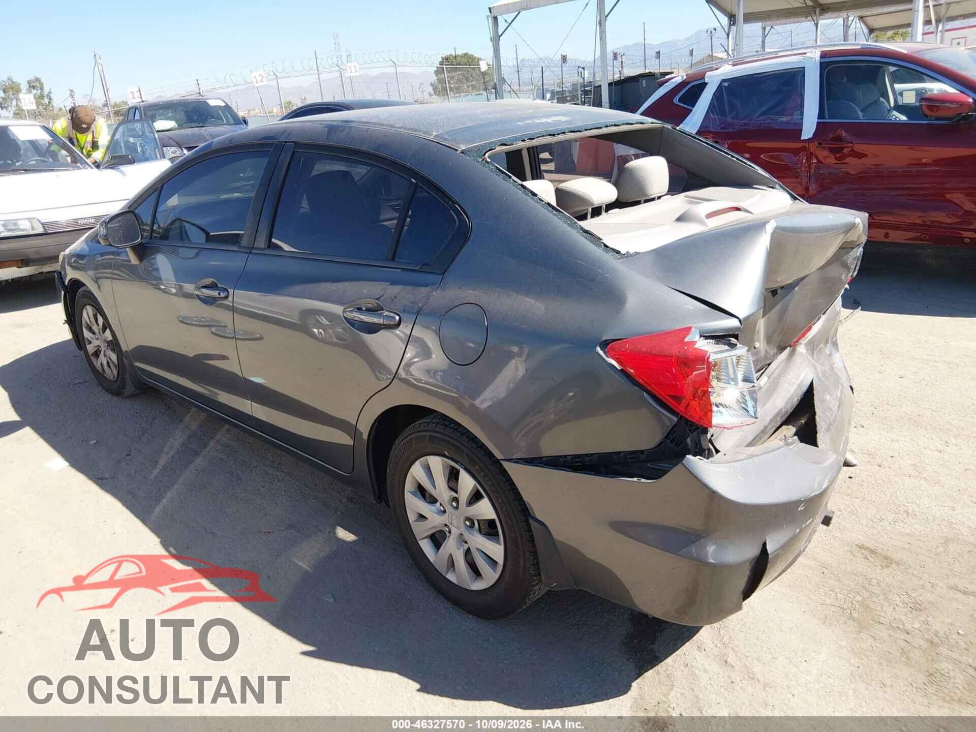 HONDA CIVIC 2012 - 19XFB2F5XCE301986