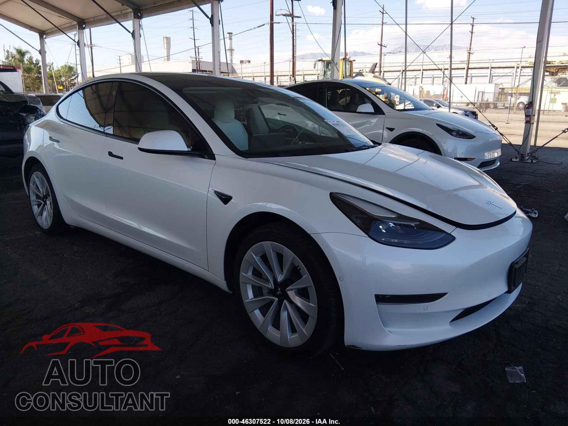 TESLA MODEL 3 2022 - 5YJ3E1EA5NF336161