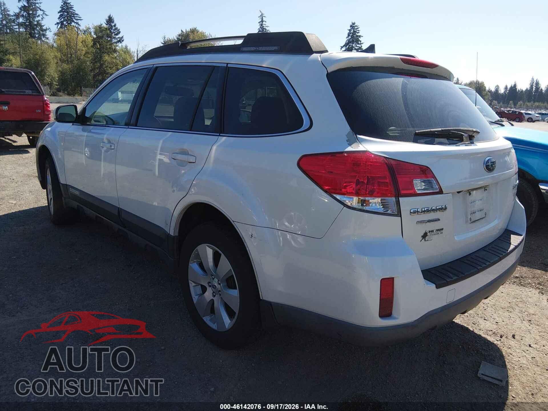 SUBARU OUTBACK 2012 - 4S4BRBLC7C3288226