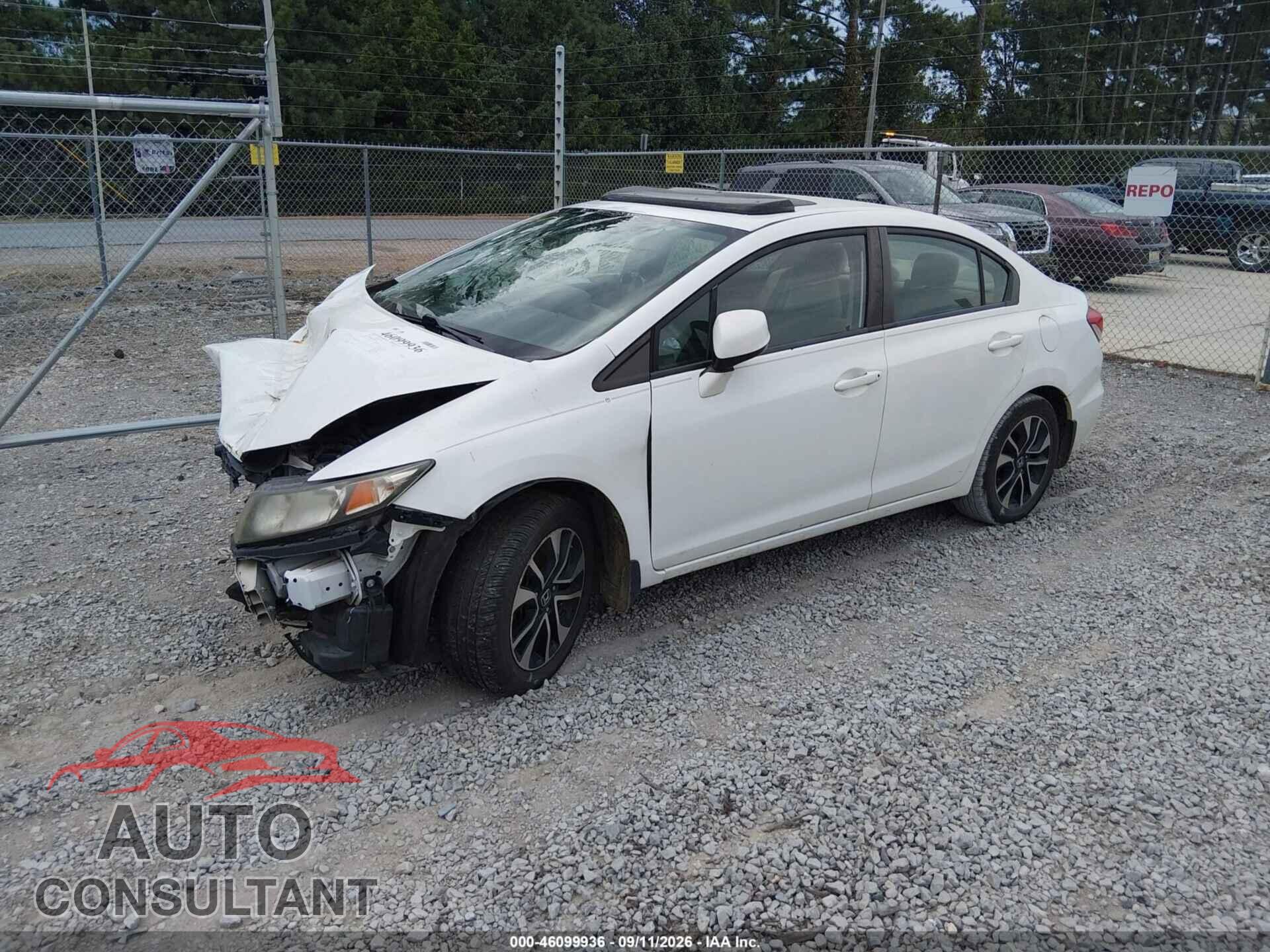 HONDA CIVIC 2013 - 19XFB2F82DE049596