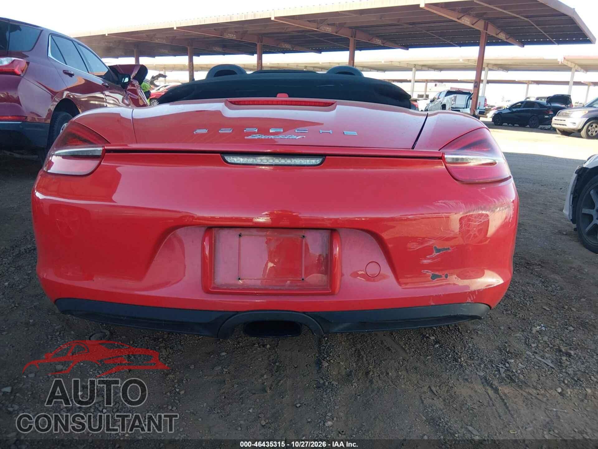 PORSCHE BOXSTER 2015 - WP0CA2A83FS120687