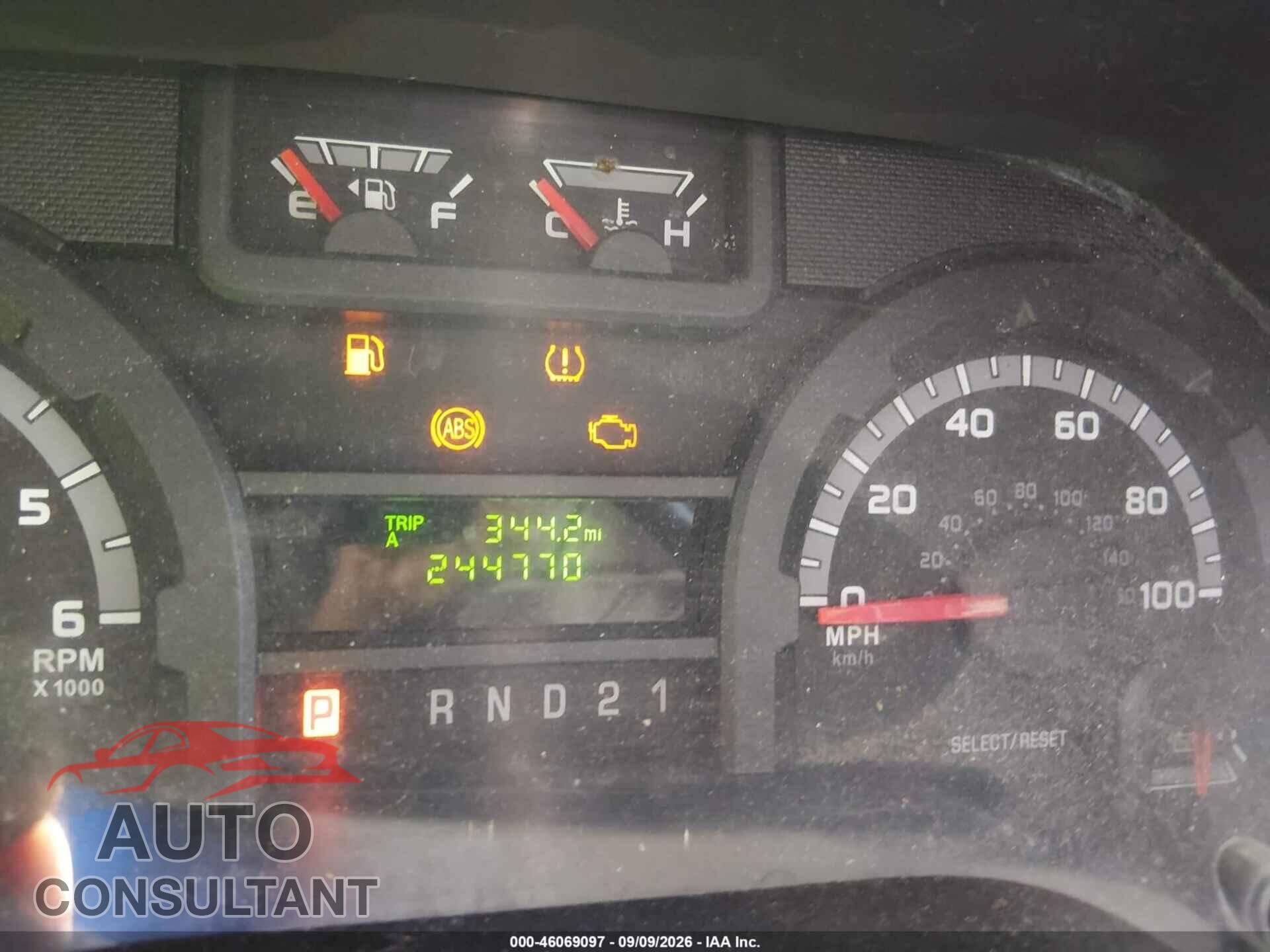 FORD E-250 2009 - 1FTNE24W49DA39598