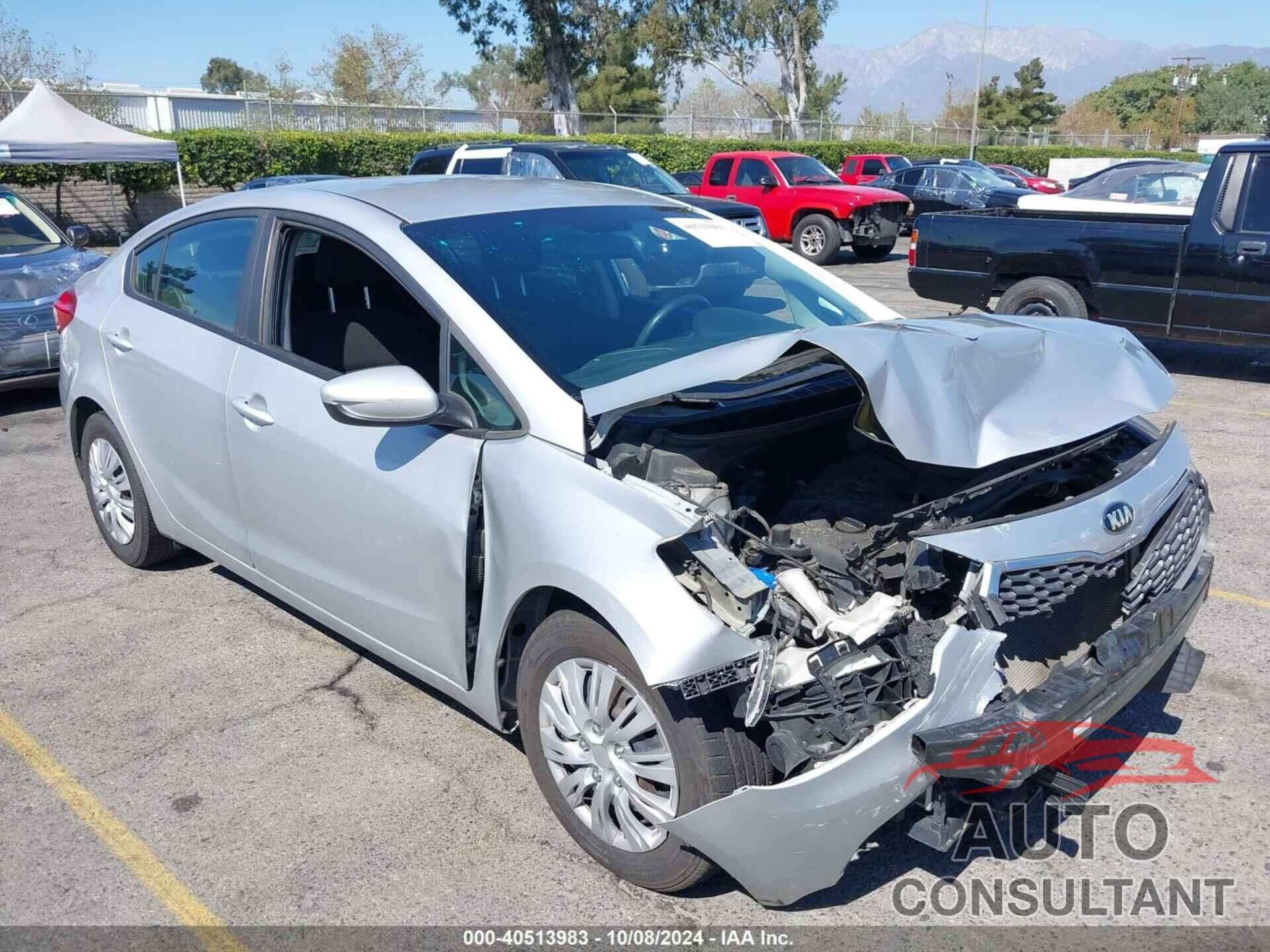 KIA FORTE LX MANUAL 2016 - KNAFK4A64G5619662