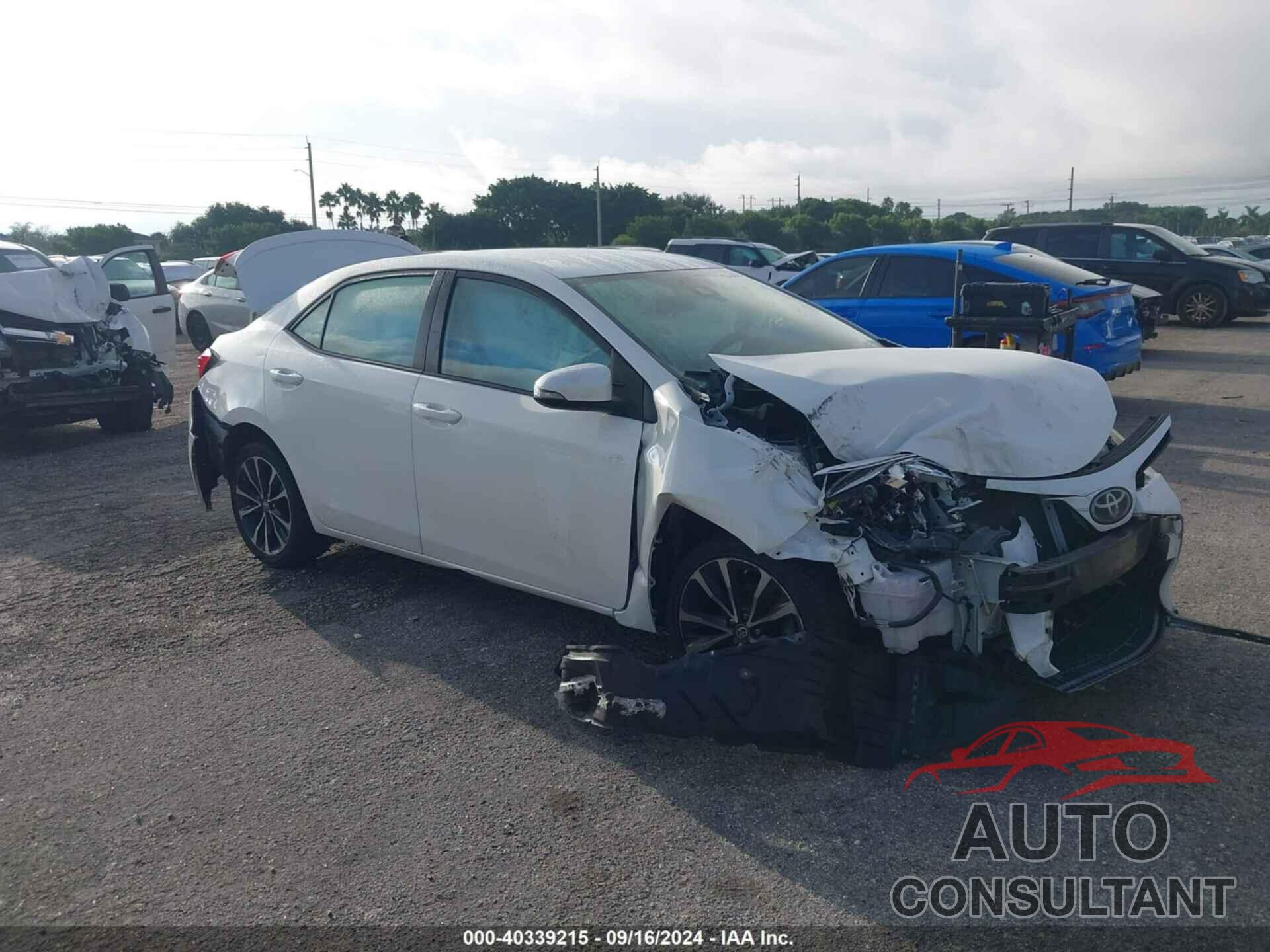 TOYOTA COROLLA 2017 - 2T1BURHE5HC869342