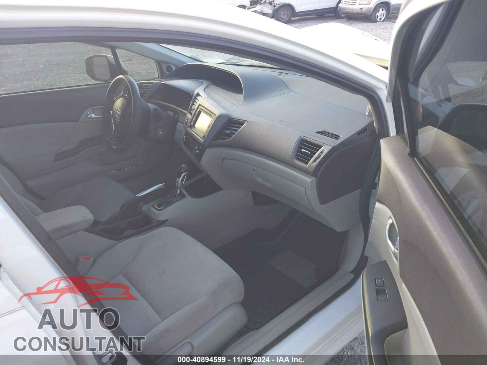 HONDA CIVIC 2012 - 2HGFB2F89CH539215