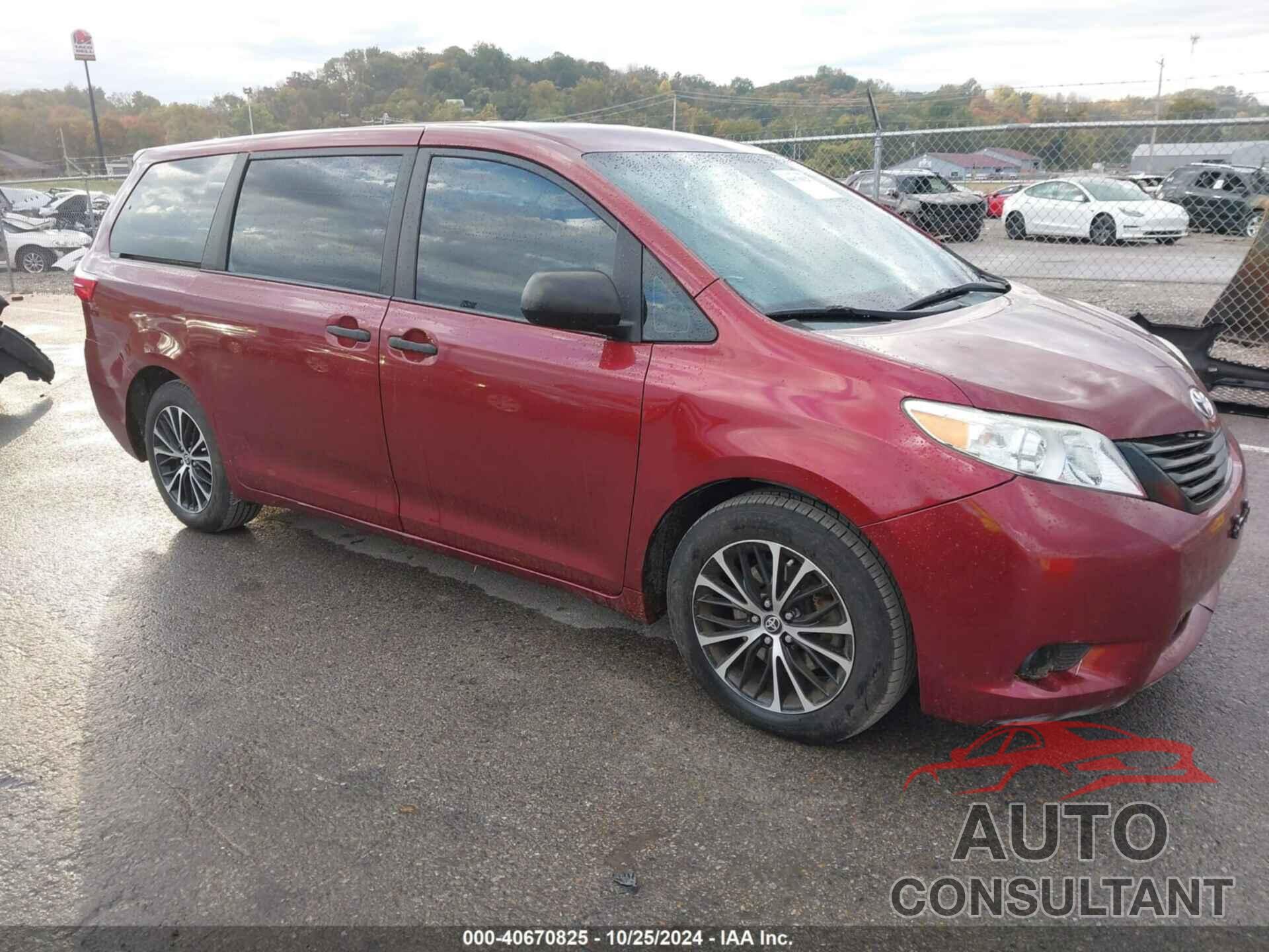 TOYOTA SIENNA 2015 - 5TDZK3DC9FS611061