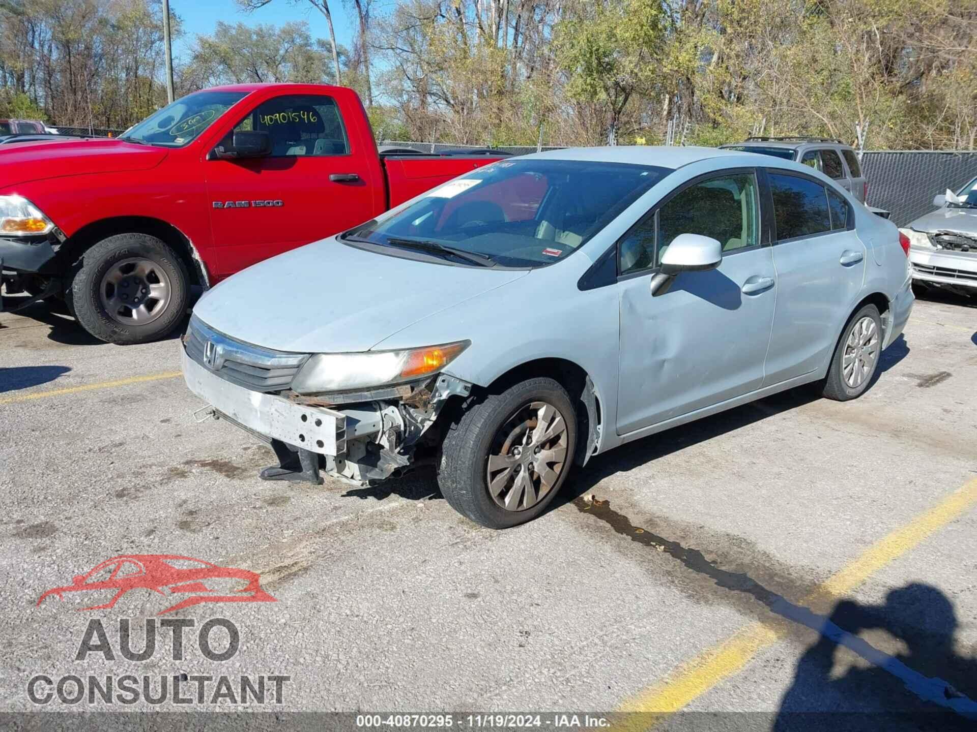 HONDA CIVIC 2012 - 19XFB2F52CE303215