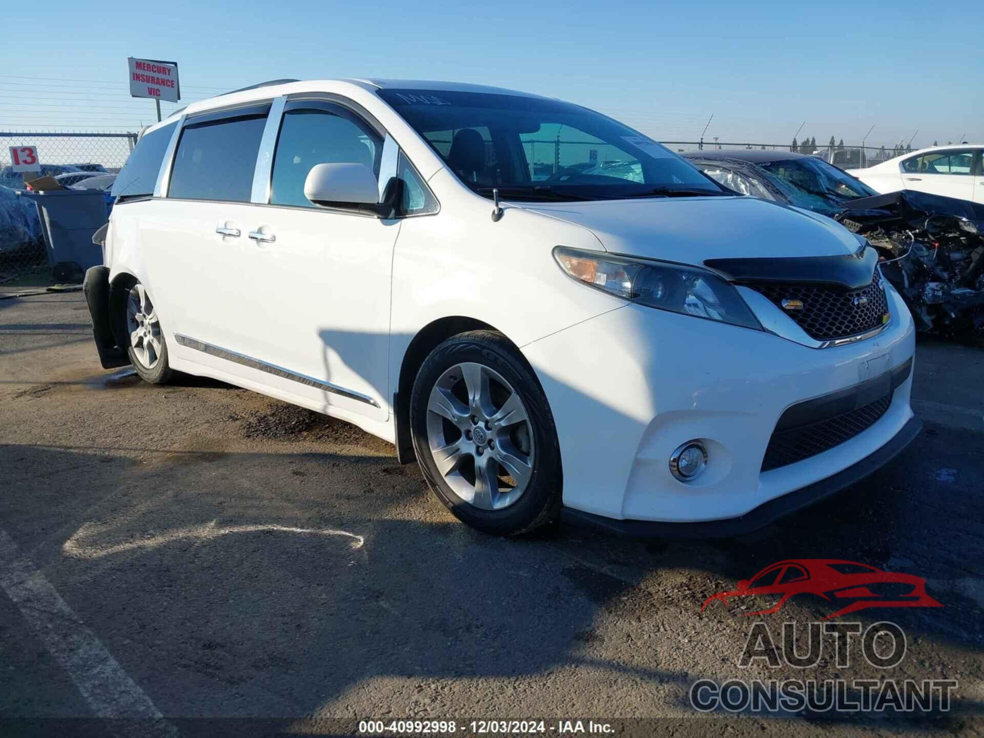 TOYOTA SIENNA 2013 - 5TDXK3DC1DS289990