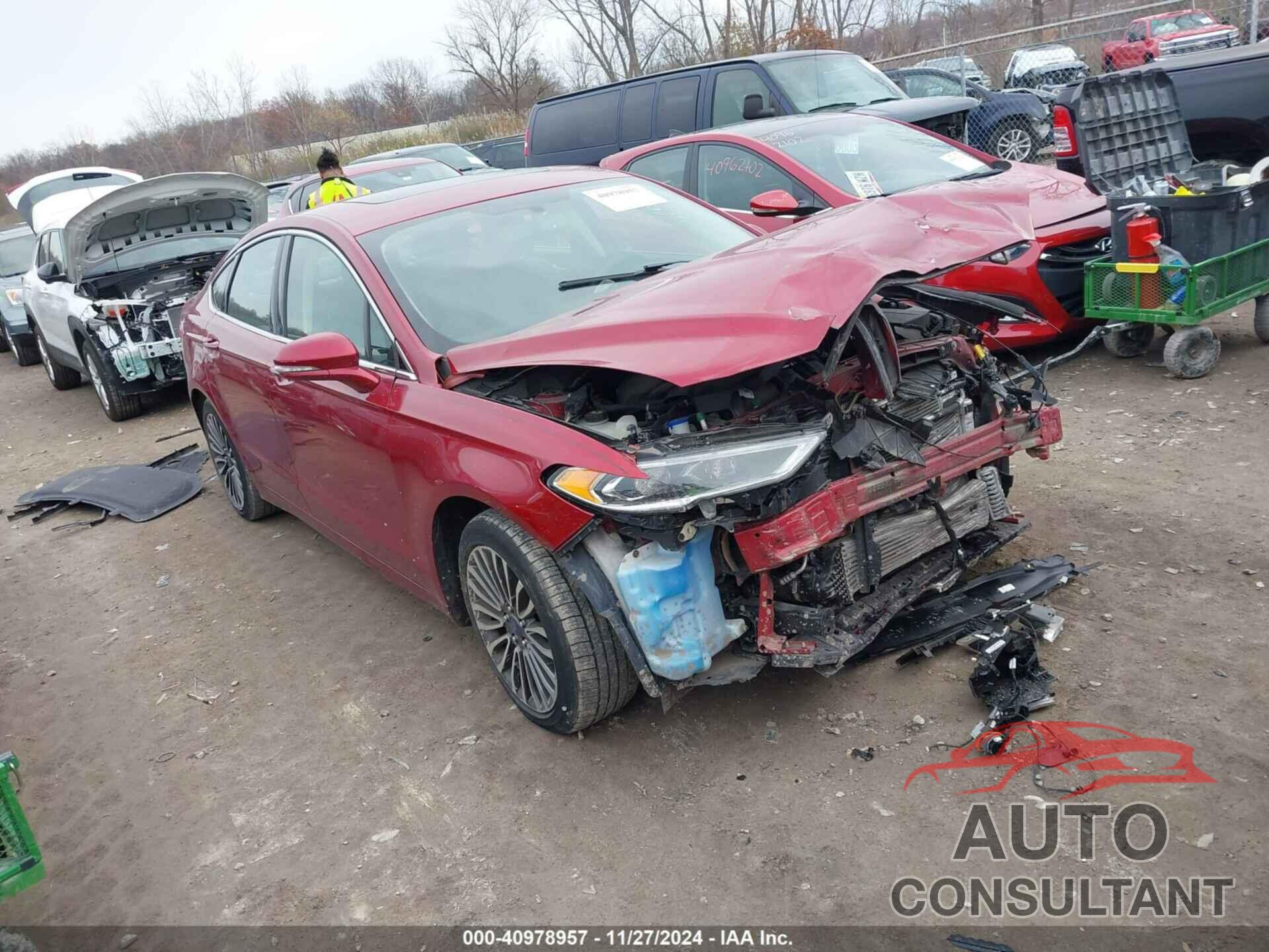 FORD FUSION 2017 - 3FA6P0K95HR185990