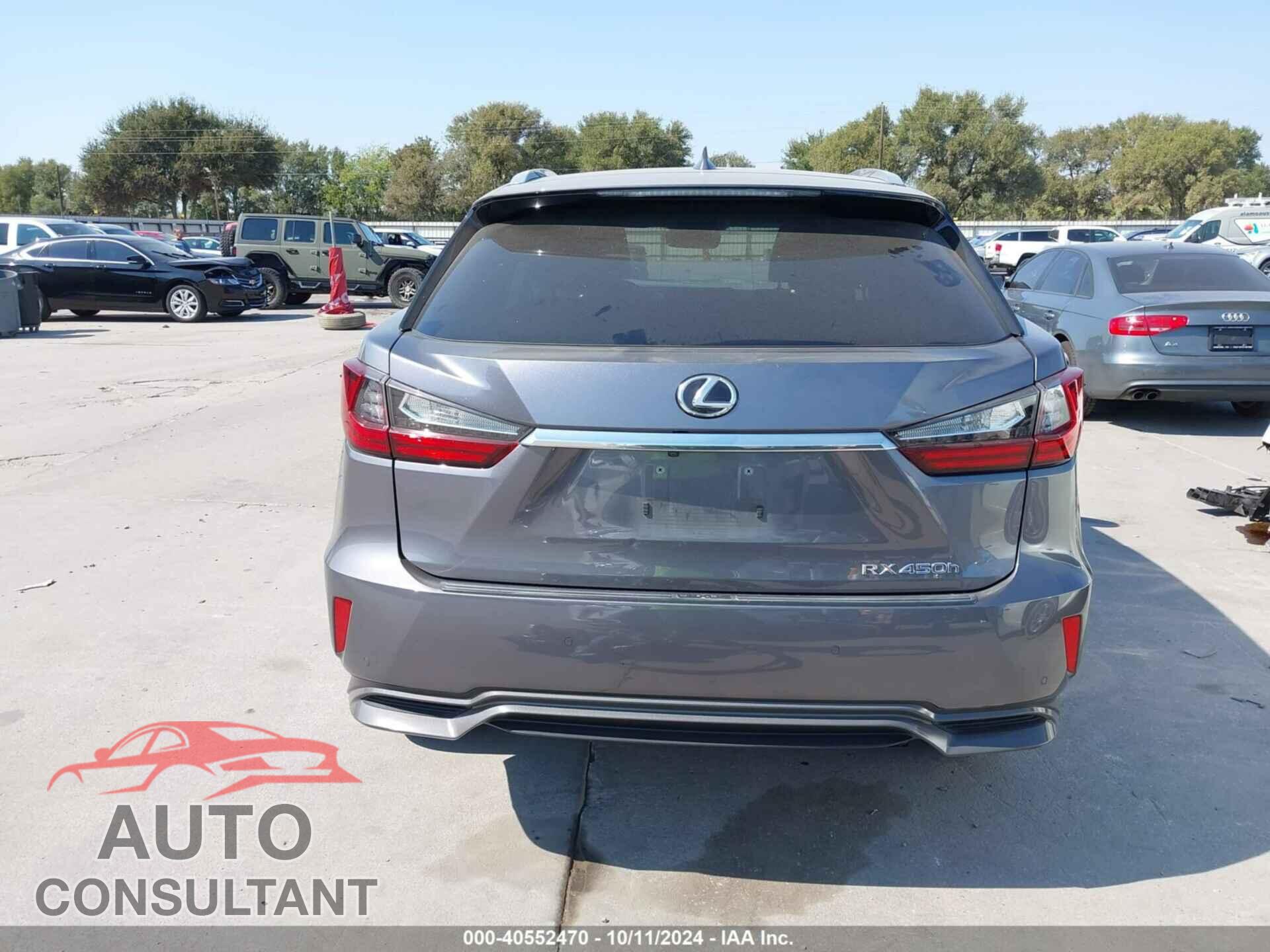 LEXUS RX 450H 2019 - 2T2BGMCA0KC034802