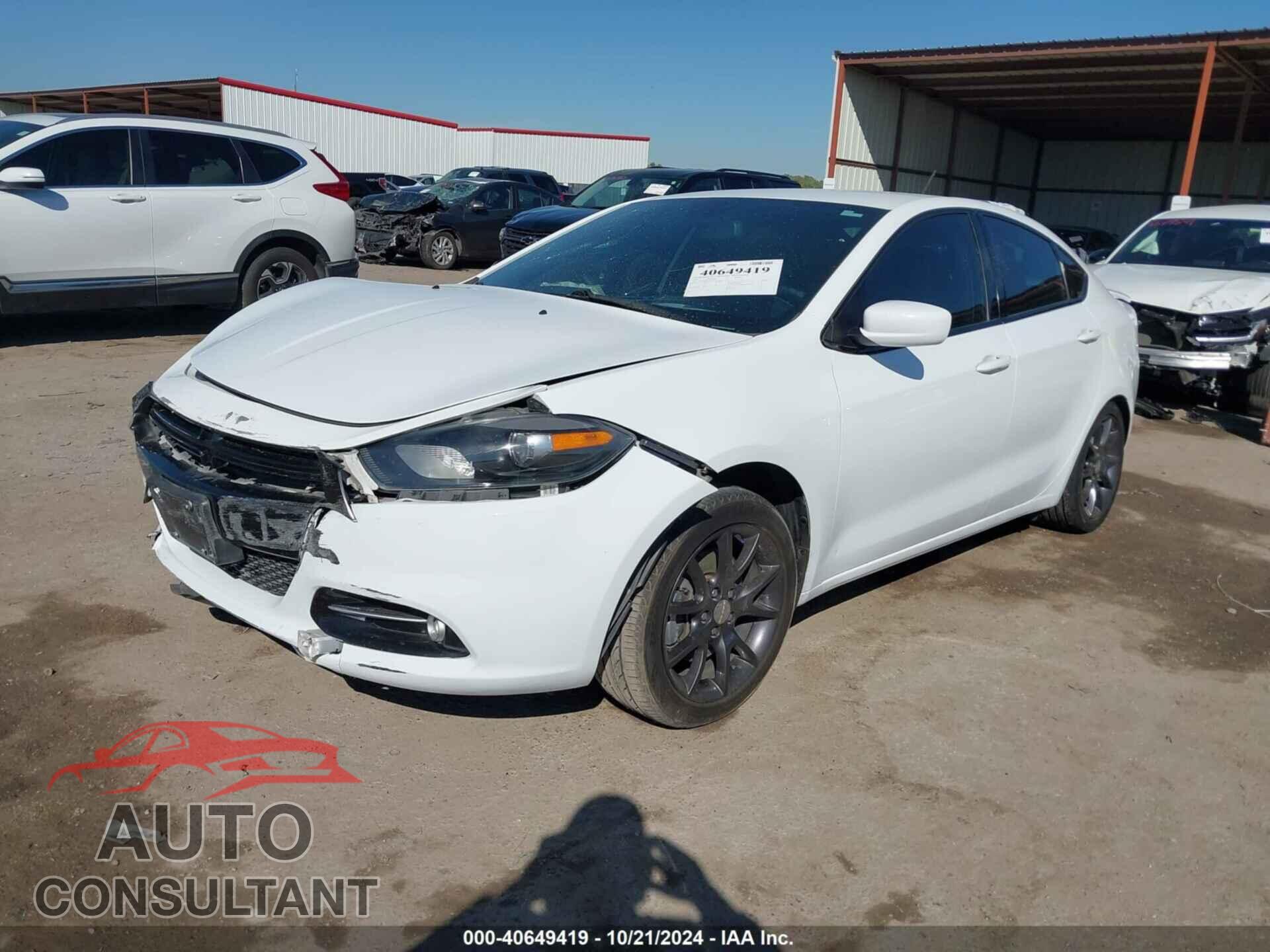 DODGE DART 2016 - 1C3CDFBBXGD704331