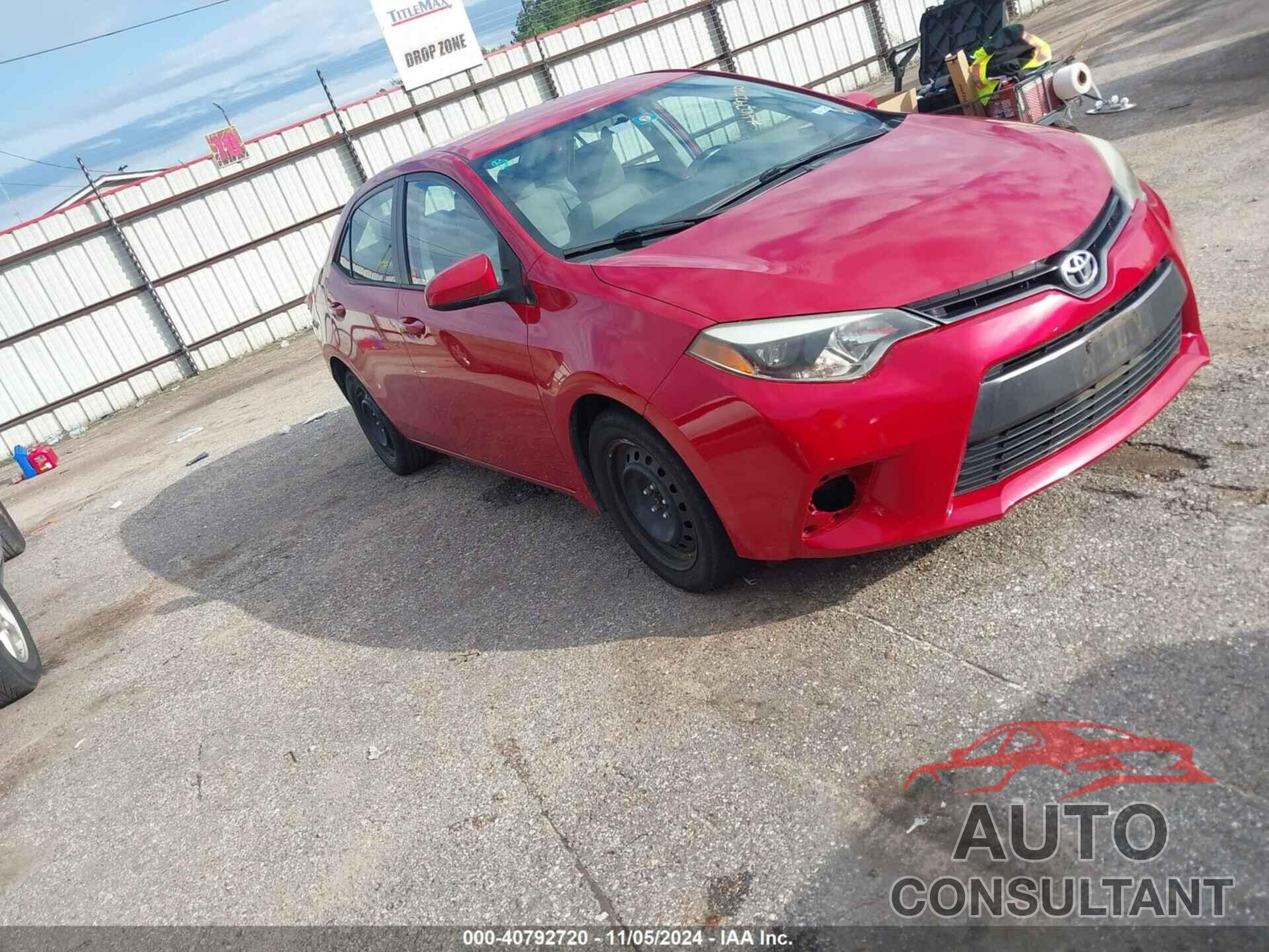 TOYOTA COROLLA 2016 - 2T1BURHE5GC708262