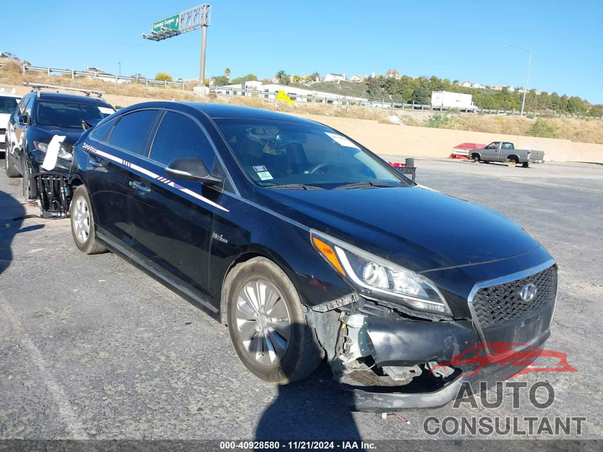 HYUNDAI SONATA HYBRID 2016 - KMHE24L19GA012630