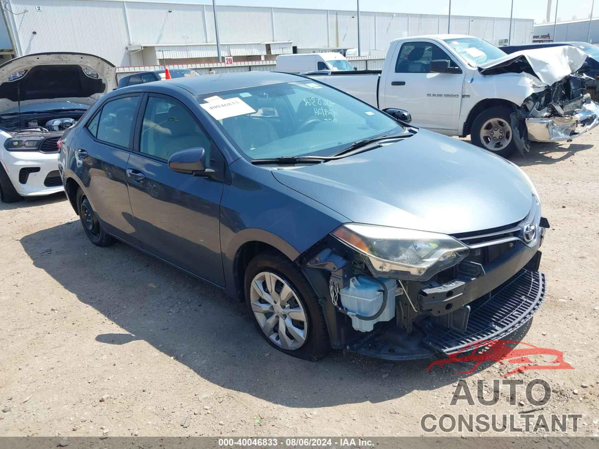 TOYOTA COROLLA 2016 - 5YFBURHE5GP466315