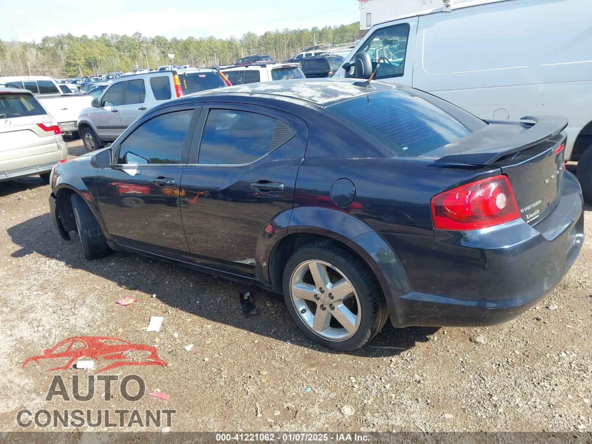DODGE AVENGER 2012 - 1C3CDZEG3CN198726