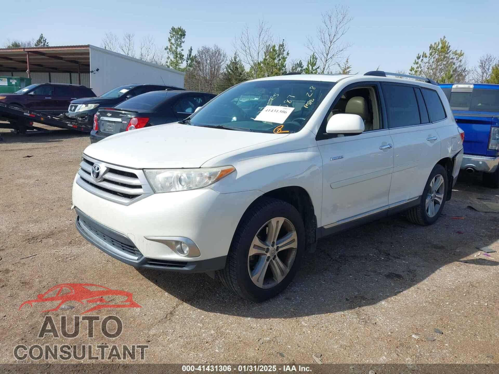 TOYOTA HIGHLANDER 2013 - 5TDYK3EH8DS113372