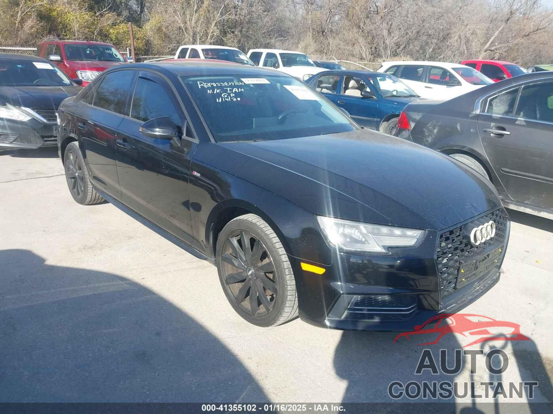 AUDI A4 2017 - WAUKMAF43HN050934