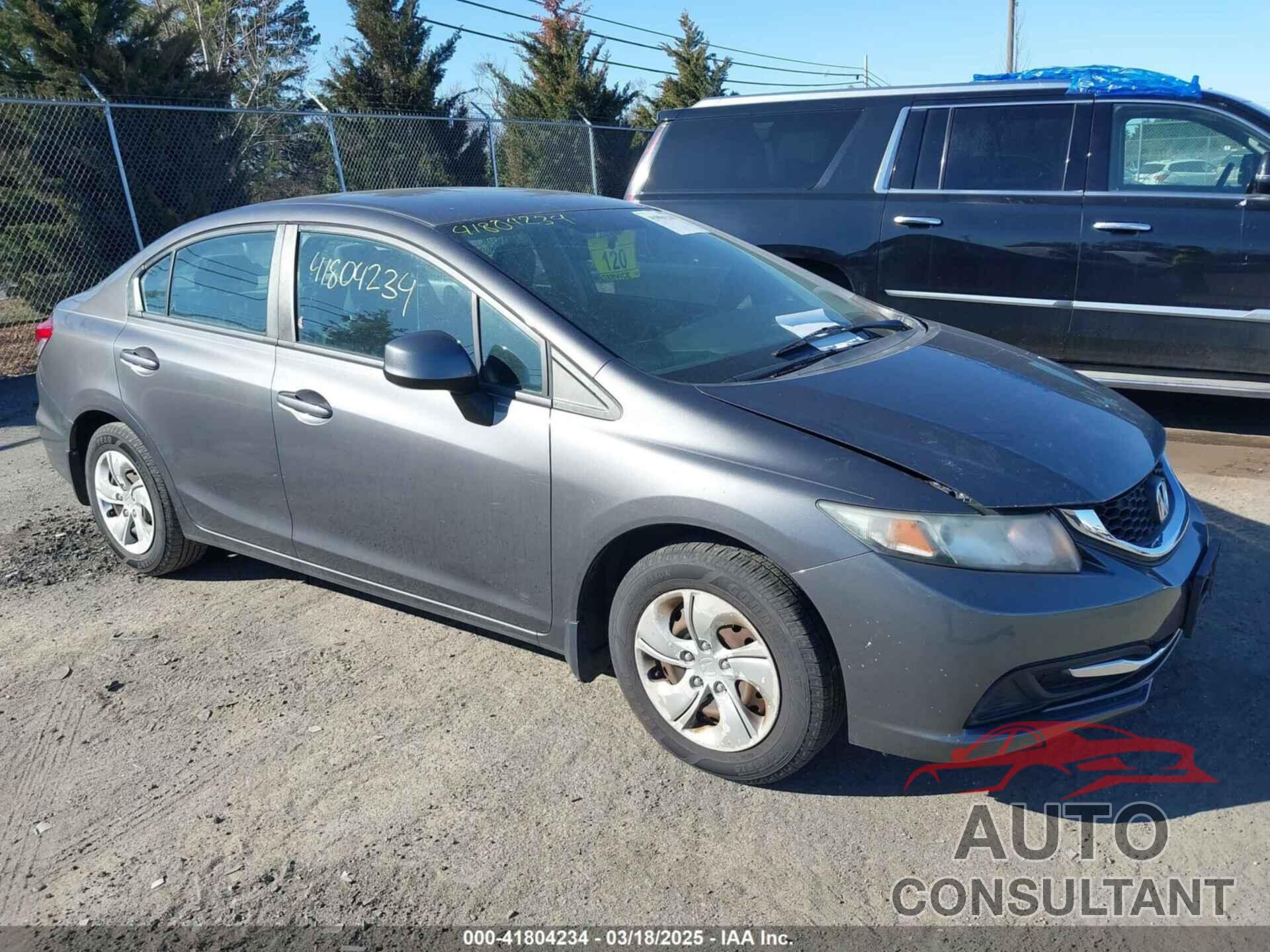 HONDA CIVIC 2013 - 2HGFB2F50DH594580